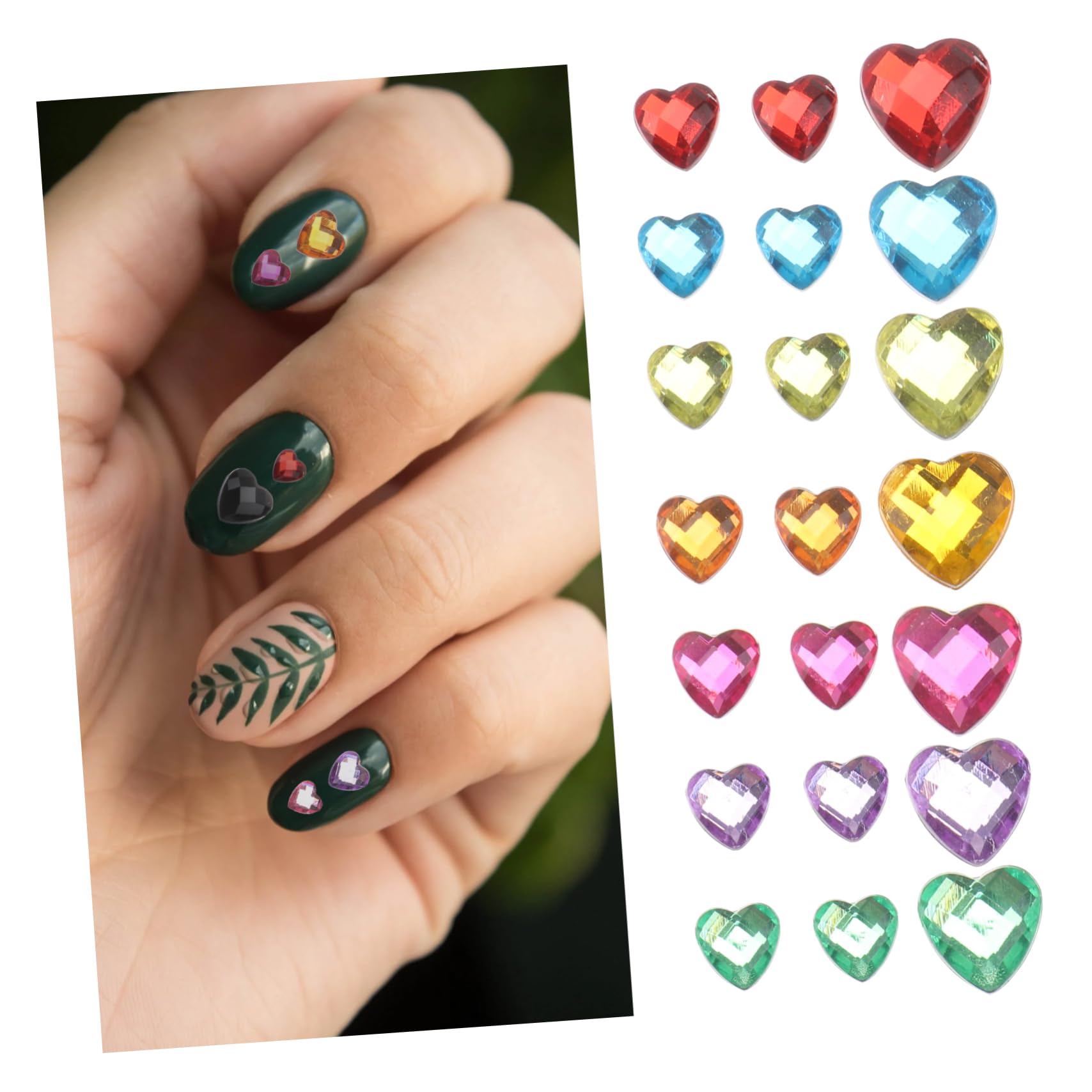 Mipcase 3sets Ciondoli Per Unghie Di Decorazioni Per Nail Art Fai Da Te Per Manicure Professionale e Domestica