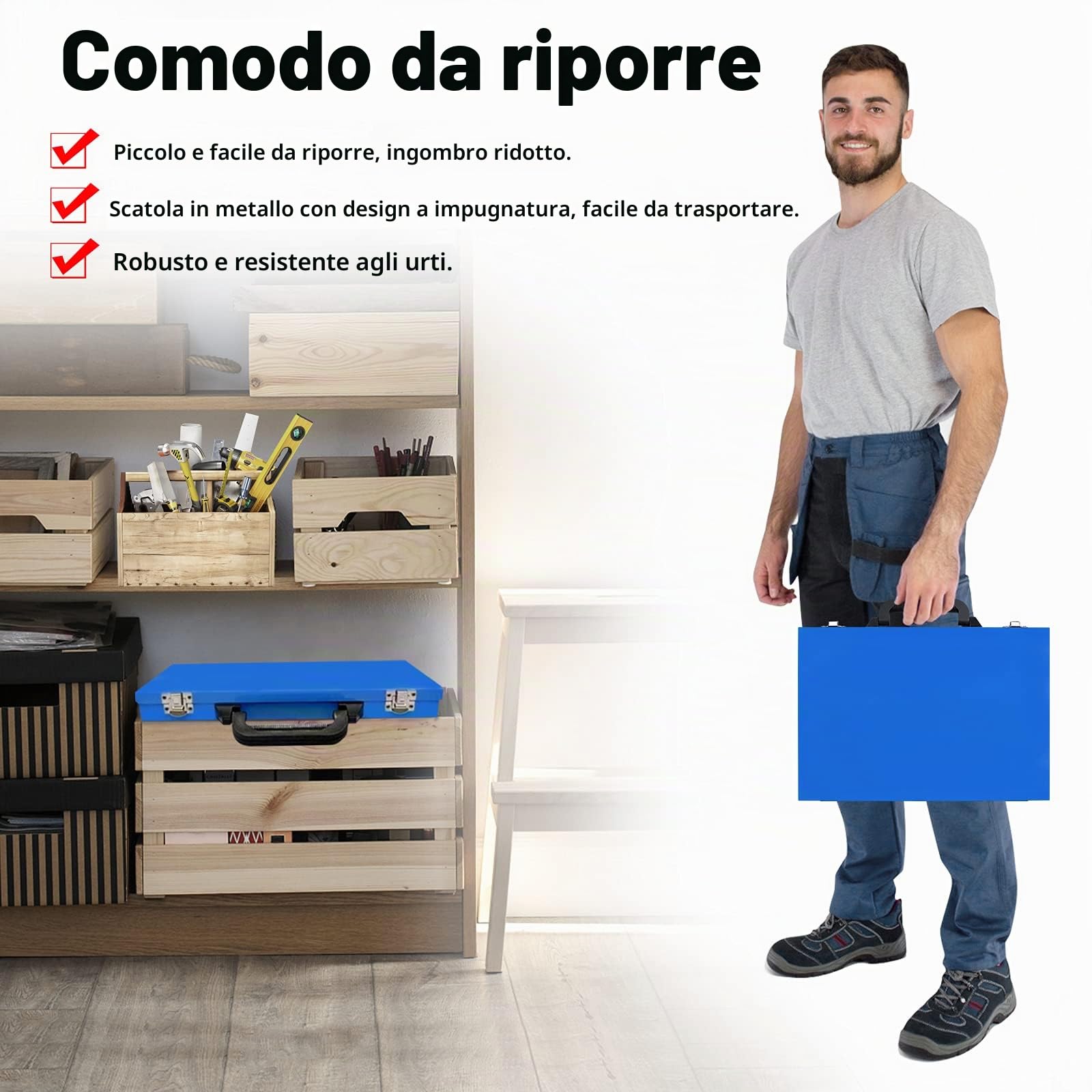 UISEBRT Set di punte per trapano in metallo, 170 pezzi - Set professionale di punte per metallo Titanio, set di punte per pietra, trapano manuale, punta elicoidale da 1-10 mm per legno, metallo e