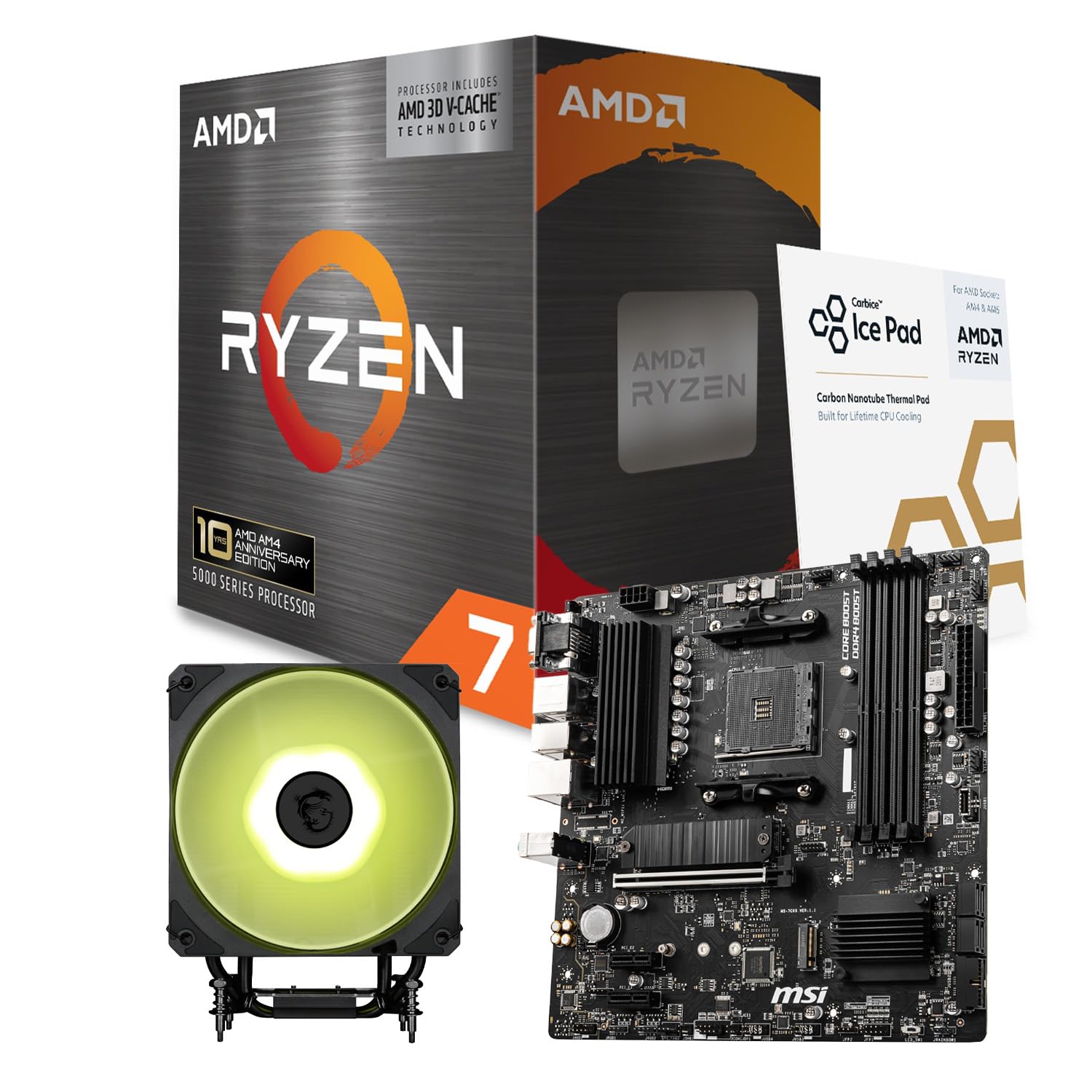 Amazon.co.jp: MSIxAMD Ryzen 7 5800X3D AM4 10th Anniversary Edition