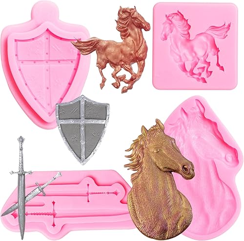 Molde de silicona para caballo, molde de flecha de plumas de hacha de indios occidentales nativos americanos, flecha, hojas de bosque primitivas,