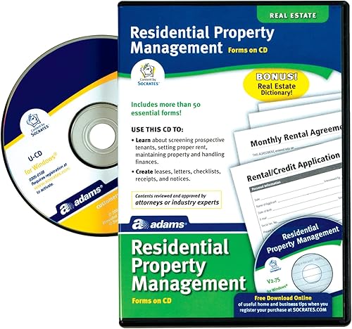 Adams Gestión de propiedades residenciales, formularios en CD (SS505)