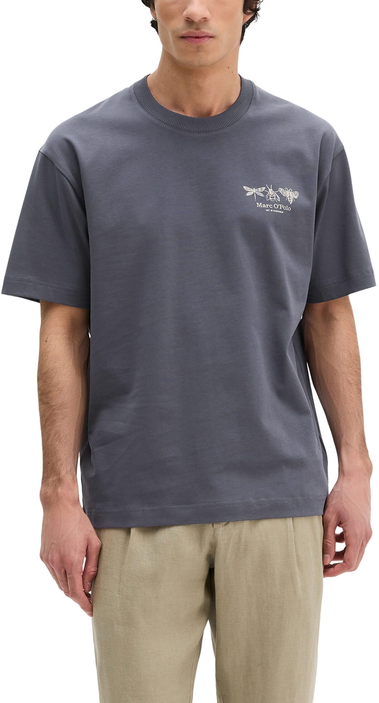 Marc OߴPolo Herren T-Shirt mit Logo Relaxed Fit