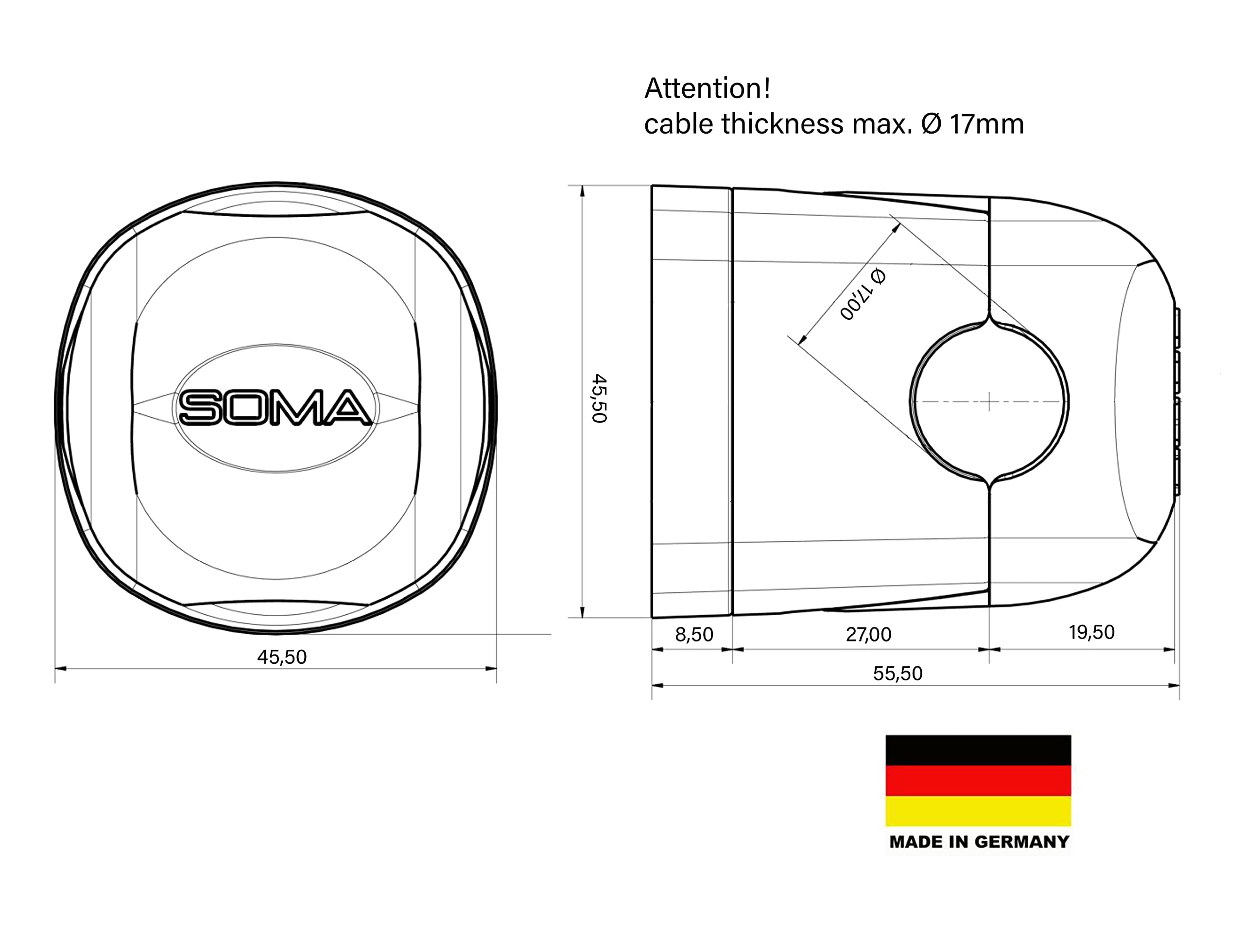 SOMA Protección antirrobo para cable de carga