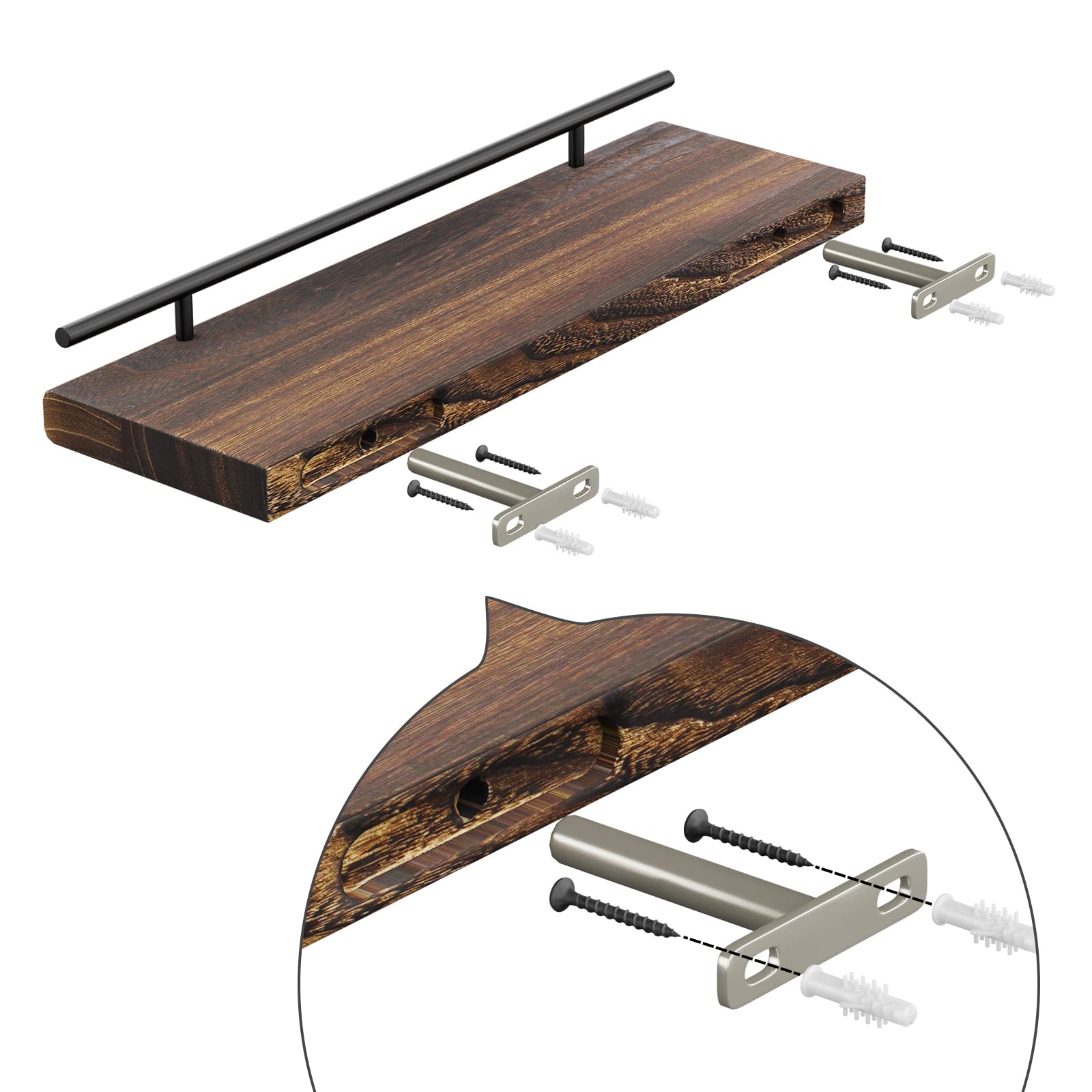 Buy HOBBYMATE Floating Shelf, Bathroom Wall Organizer Shelves, Photo