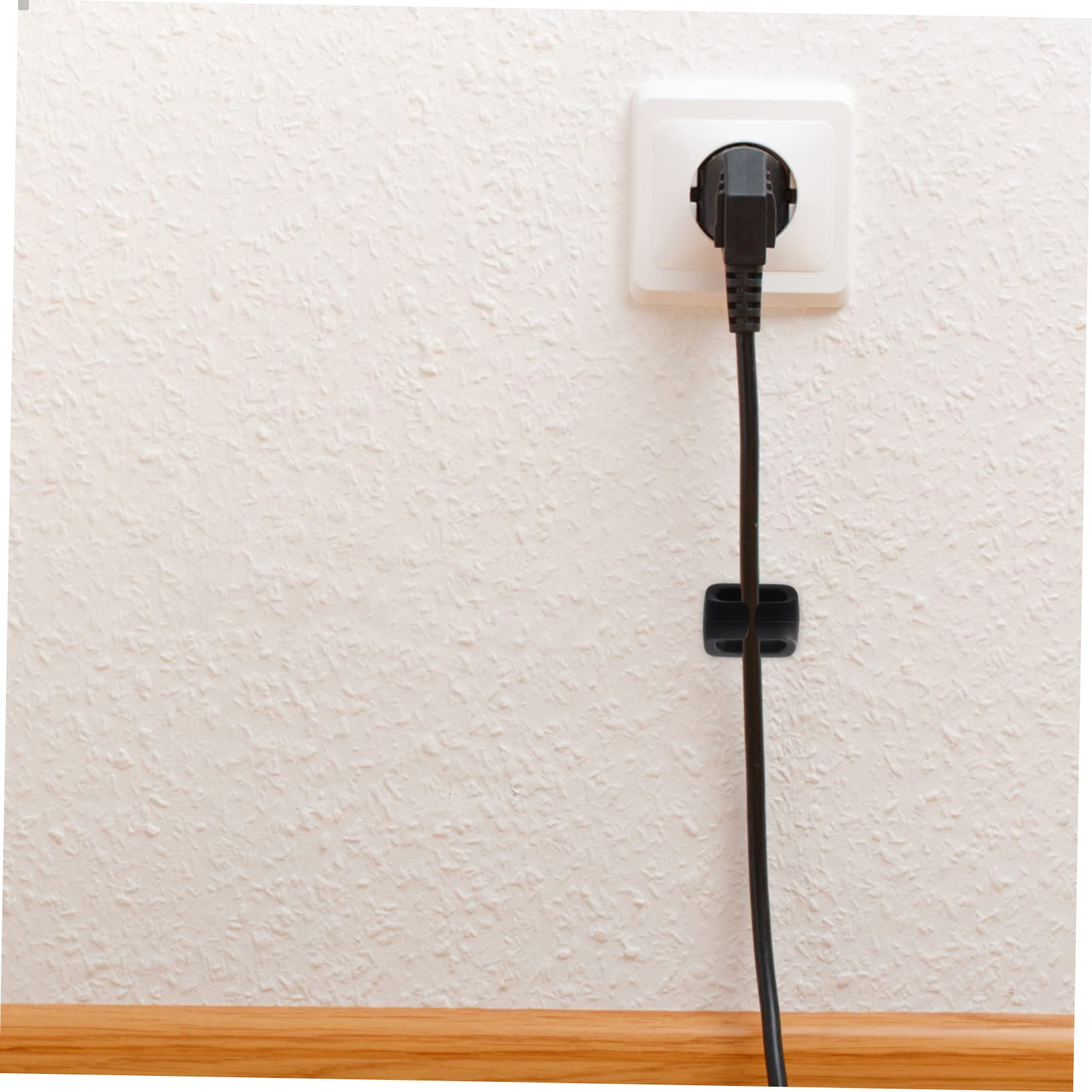 Mikikit 60stücke Kabelclips Mit Selbstklebendem Rückseitensiegel Kabelorganizer Für Schreibtisch Nachtisch Und Büro Zur Kabelführung Und Fixierung