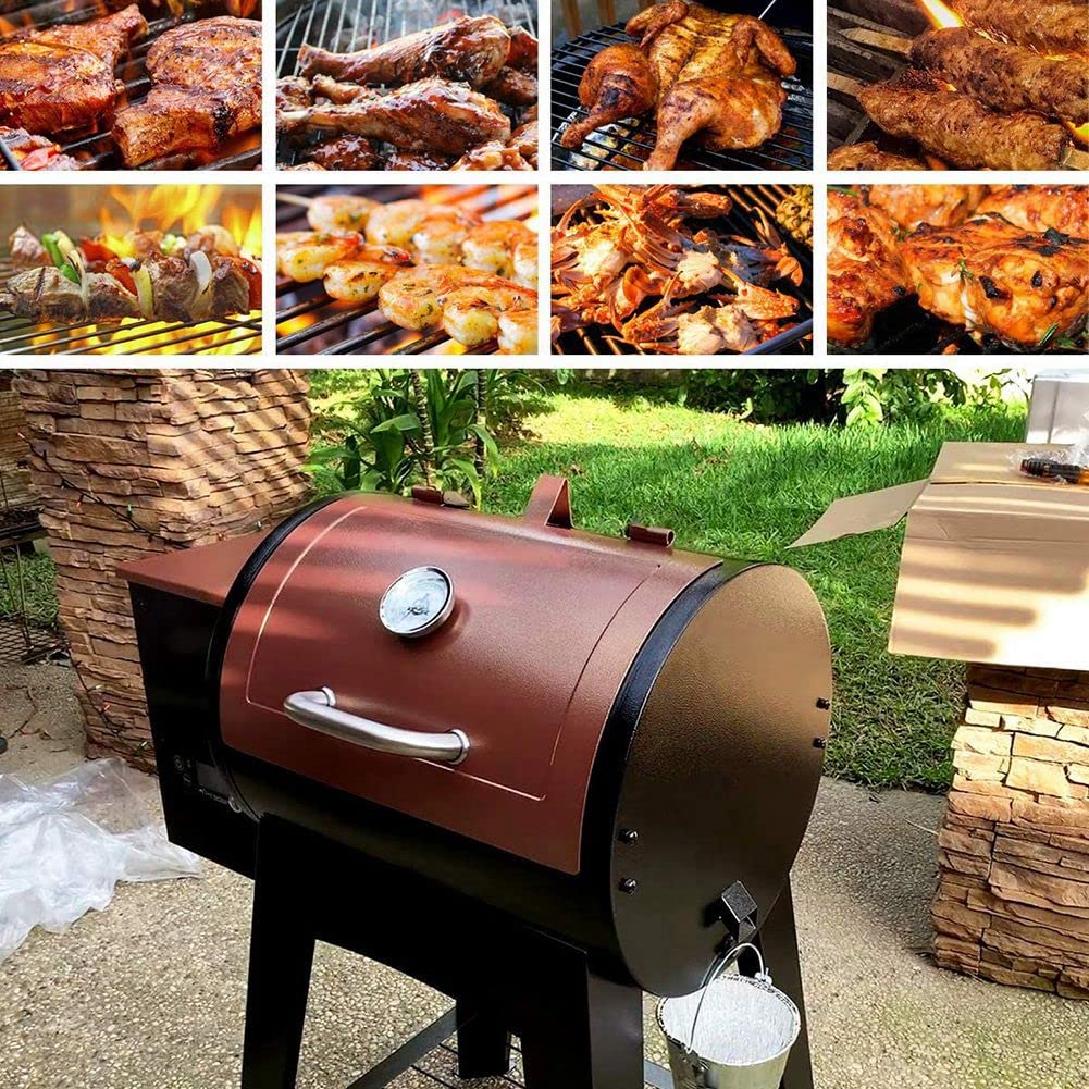 Sacchetti usa e getta per secchio di grasso, adatti per pellet a legna e barbecue, accessori per grill, confezione da 12