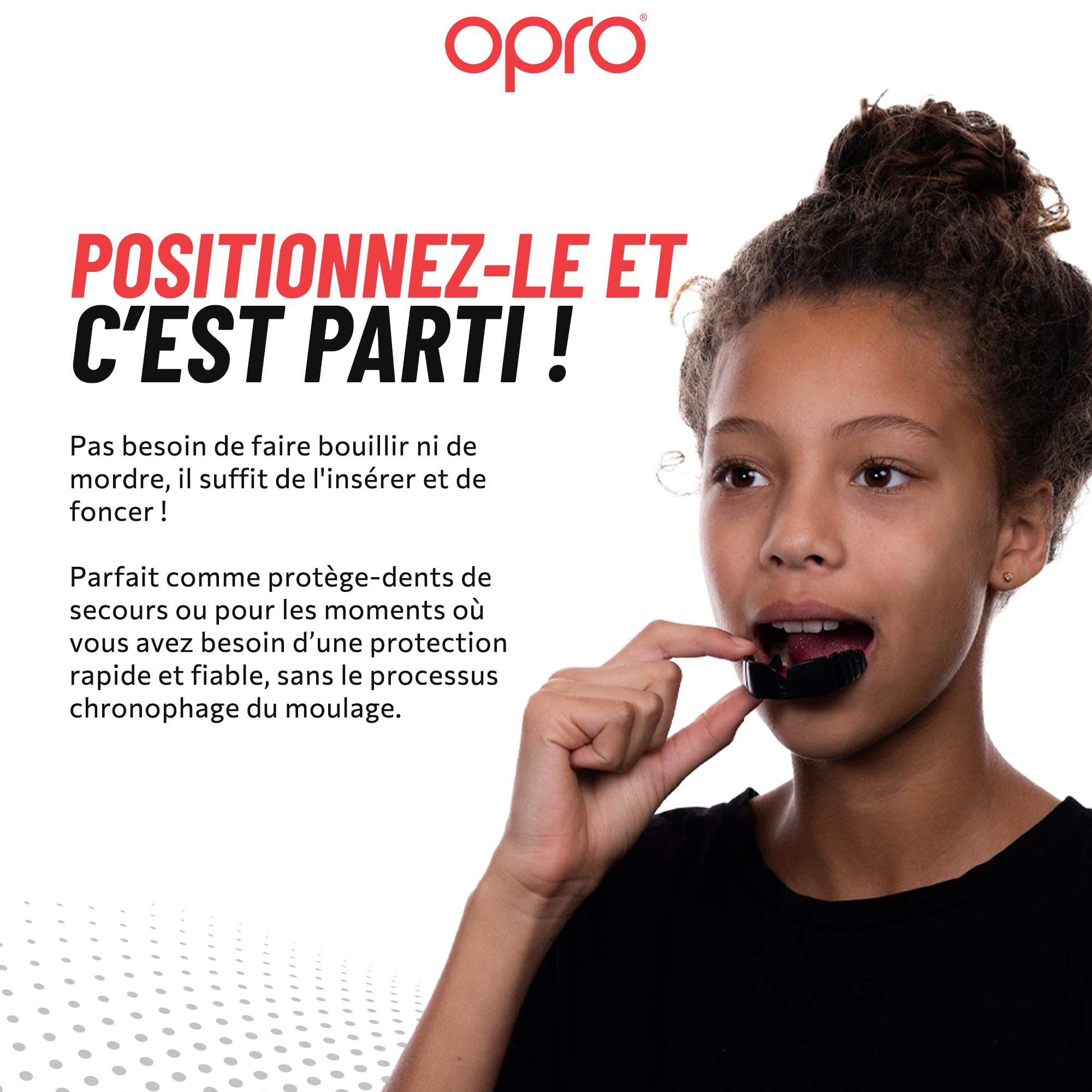 OPRO Protège-dents Snap-Fit Boxe MMA Rugby Hockey Adultes Enfants Antichoc