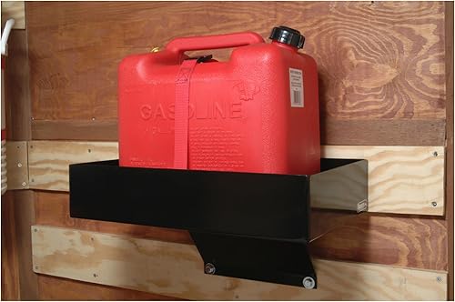 Miniatura 10 de Buyers Products LT30 Estante para contenedores de gas para camiones y remolques de paisaje, 2.55 galones, color negro