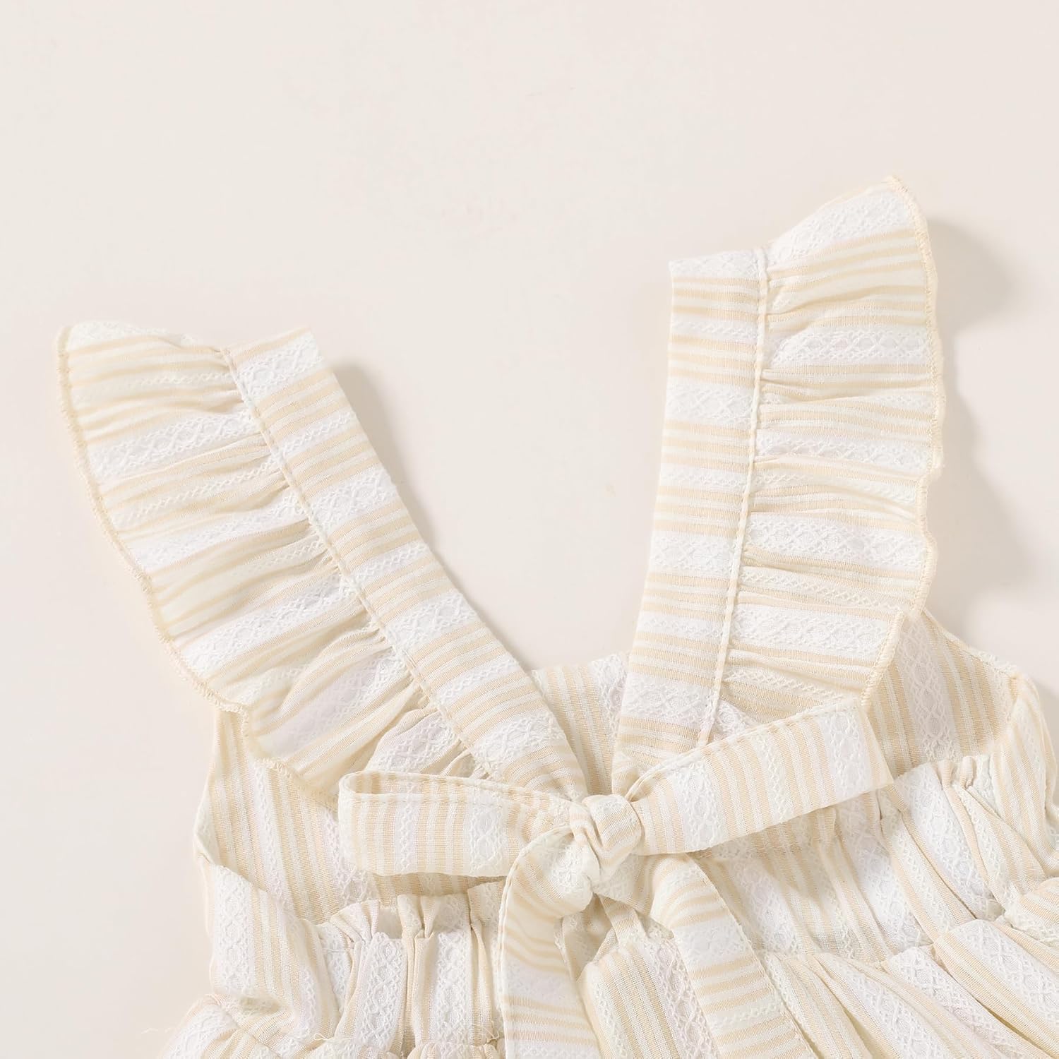 YOUNGER TREE Toddler Baby Girls Dress Summer Ruffle Sleeve Halter Casual Kids Beach Sundress - Image 5