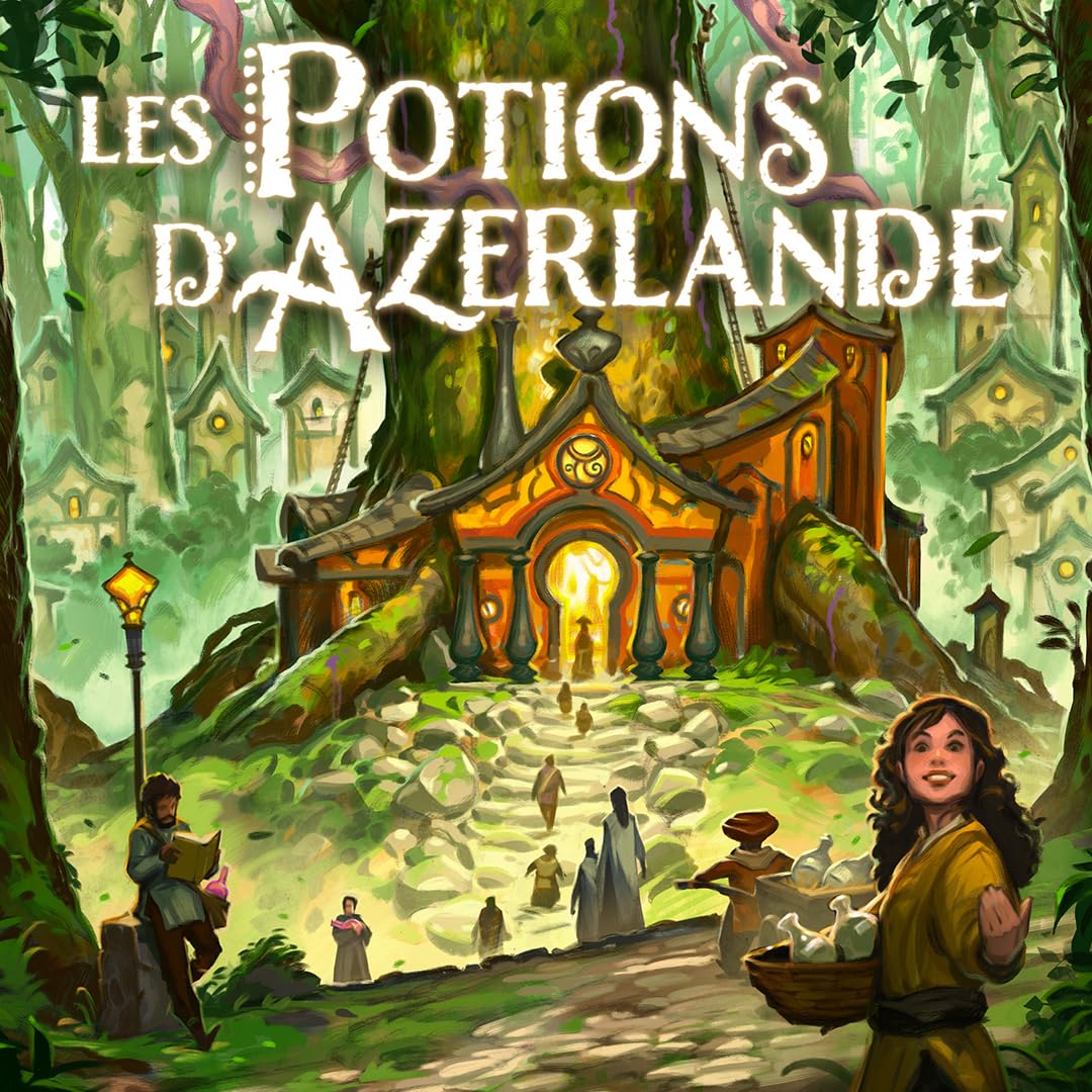 Lucky Duck Games | LES POTIONS D’AZERLANDE | Jeu de Société Stratégique Fantasy pour Adultes dès 14 ans | Festival des Potions |1 à 4 Joueurs | 90 Min | Gestion,Combinaisons, Alchimie | En Français