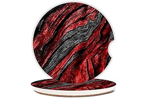 Vibrant Red Car Coasters: Elevate Your Ride with Style and Functionality!
