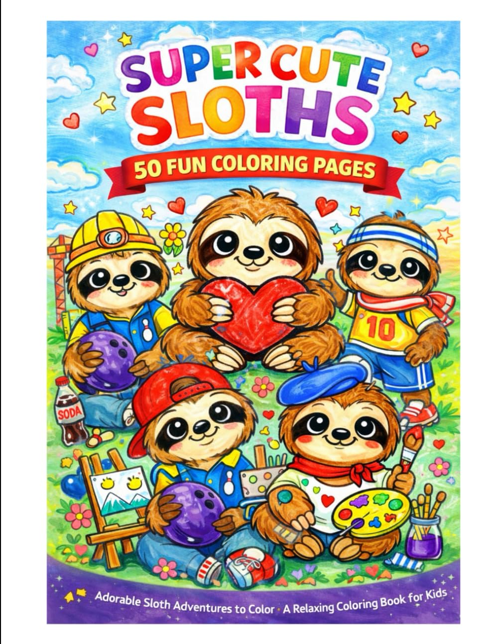 50 Adorable Sloth Coloring Pages