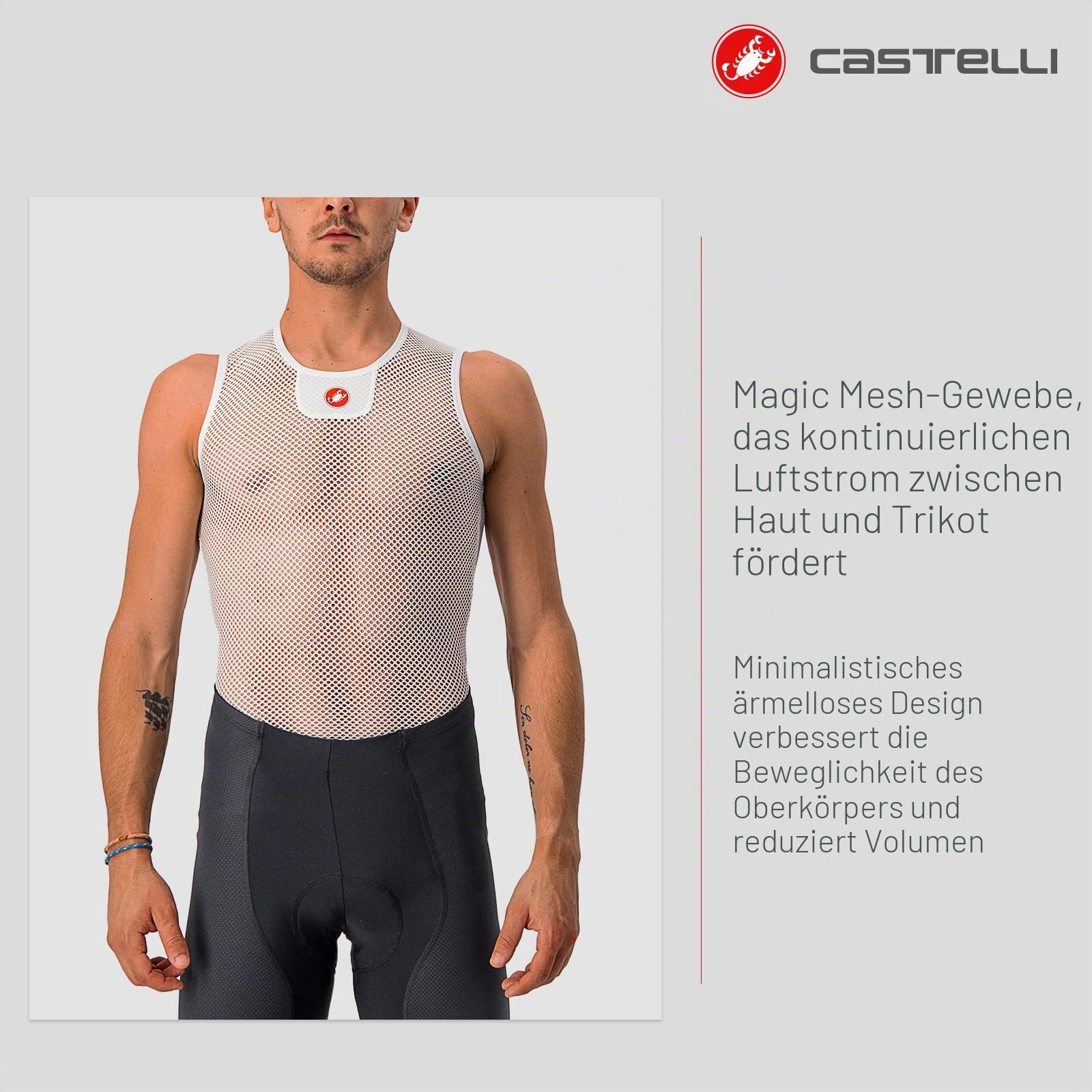 Castelli Herren Core Mesh 3 Sleeveless T-Shirt