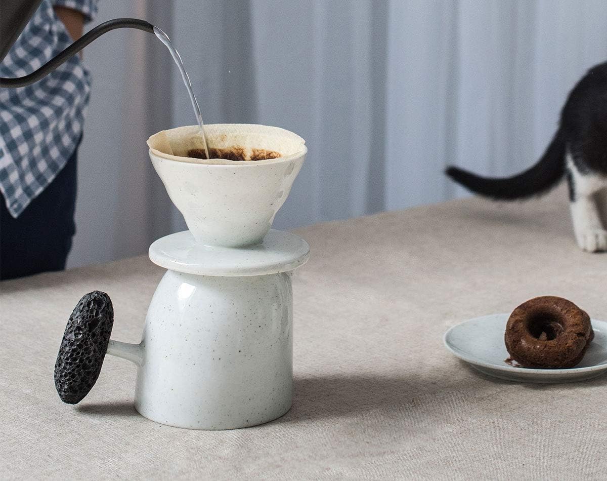 Buy Globe Faith Ceramic Pour Over Coffee Dripper, Porcelain Home Filter