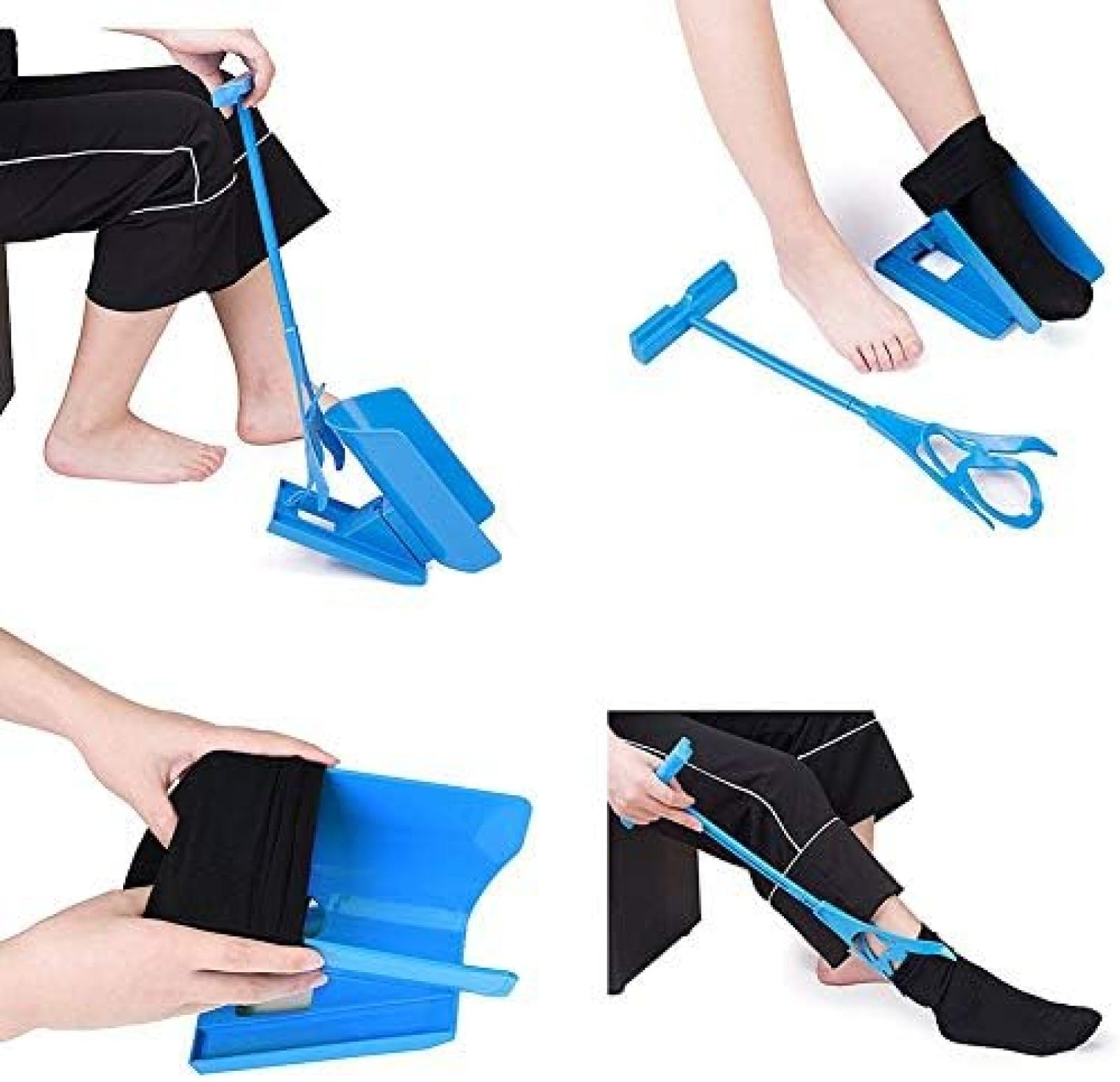 Ayudante de Calcetines - Ayudante de Calcetines para Personas Mayores - Ayuda para Calcetines - para Ponerse y quitarse los Calcetines sin doblarse - Apósito para Calcetines fácil de Poner y