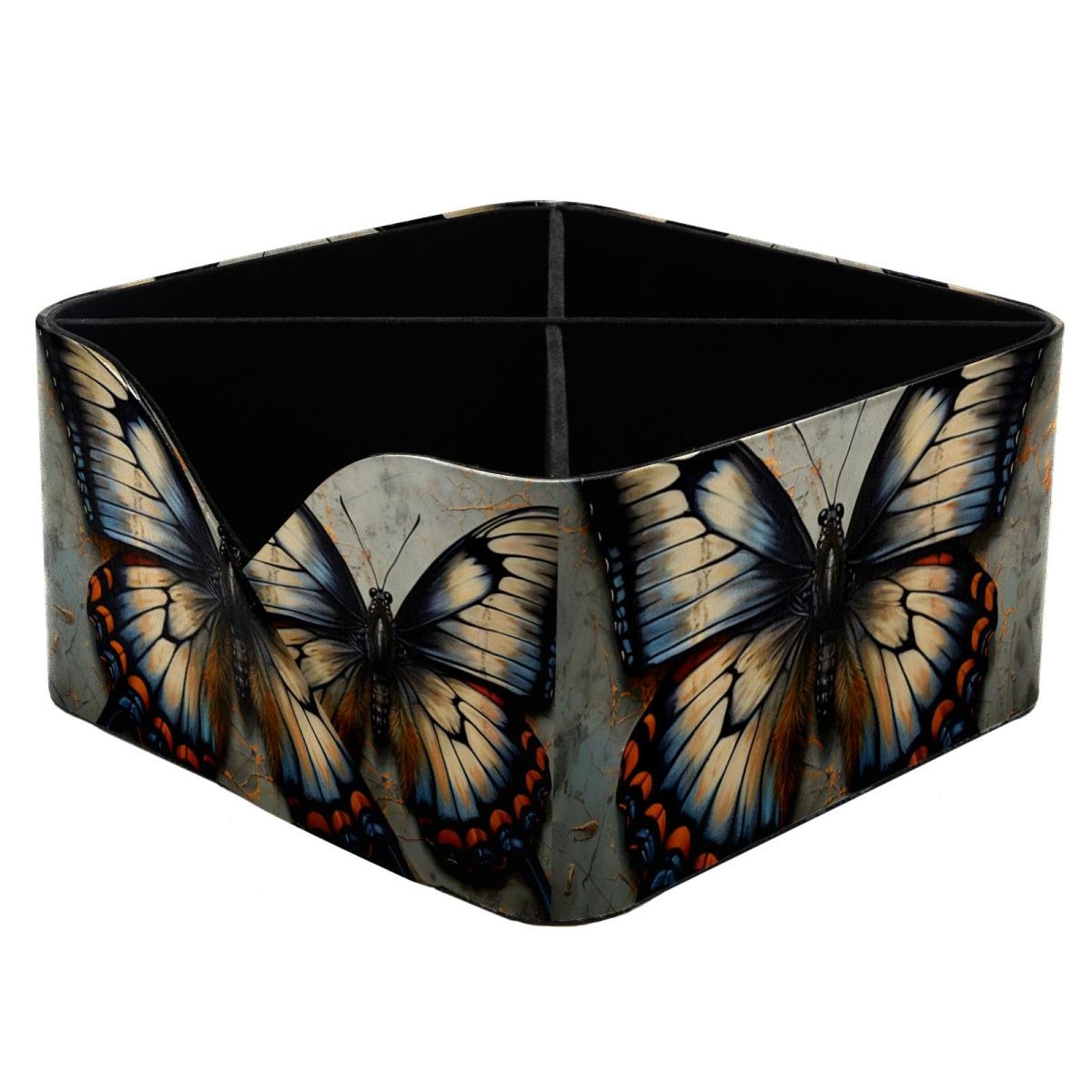 Rangement papeterie vintage papillon pour libérer l'espace de travail