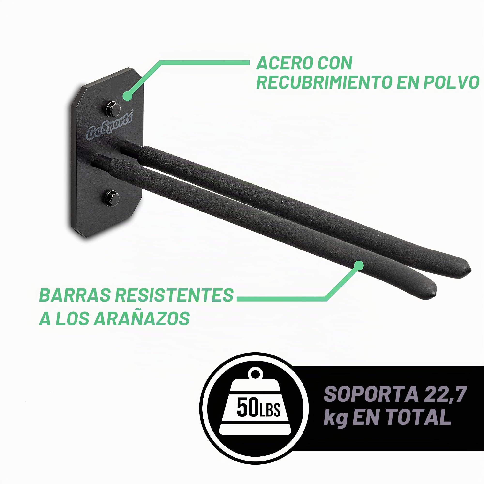 Estante de Almacenamiento para esquí y Snowboard montado en la Pared, 2 u 8 tamaños