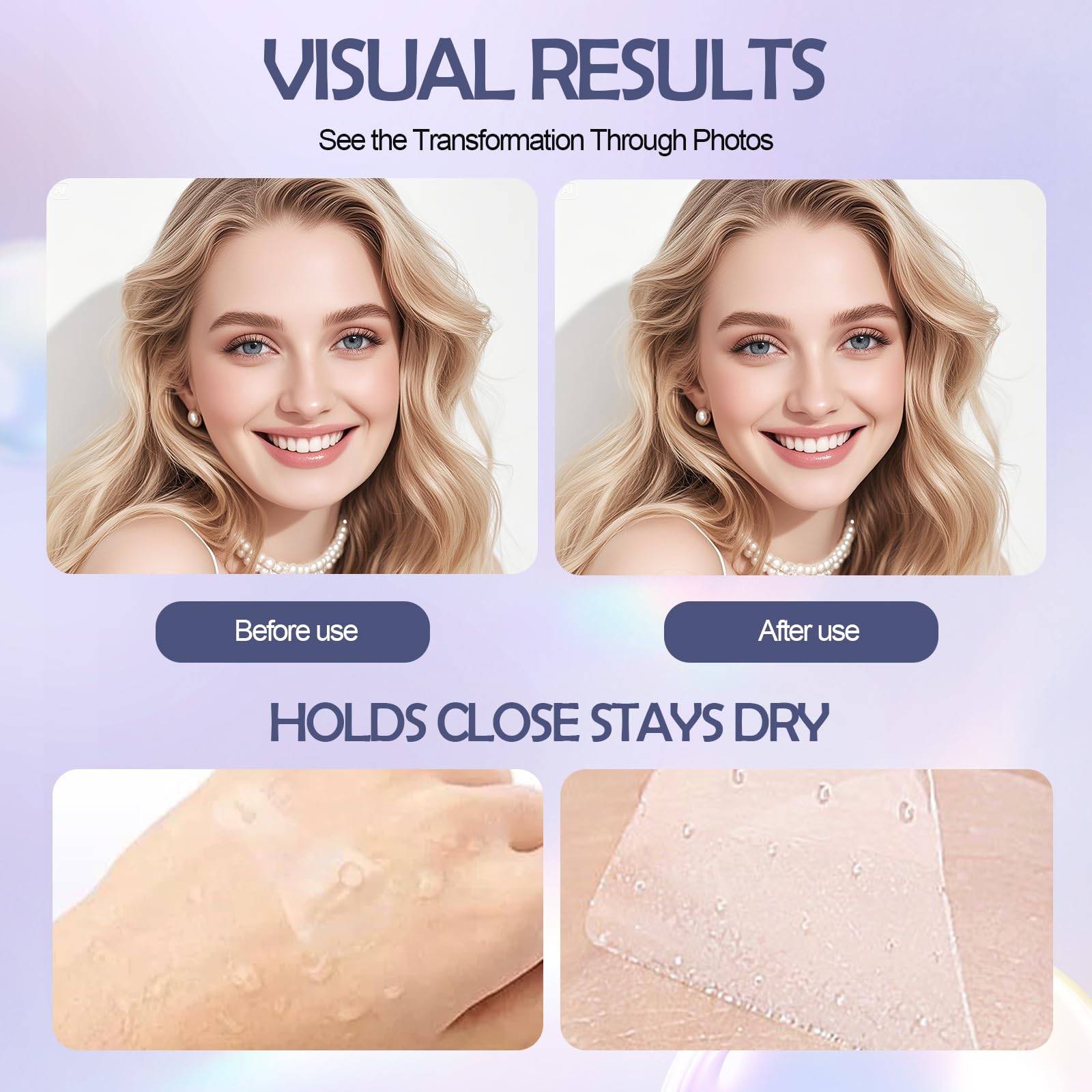 Parches Lifting Facial Invisibles – 80 Parches + 4 Elásticos Ajustables, Efecto V-Line Instantáneo, Rostro Cuello Ojos, Discretos bajo el Maquillaje