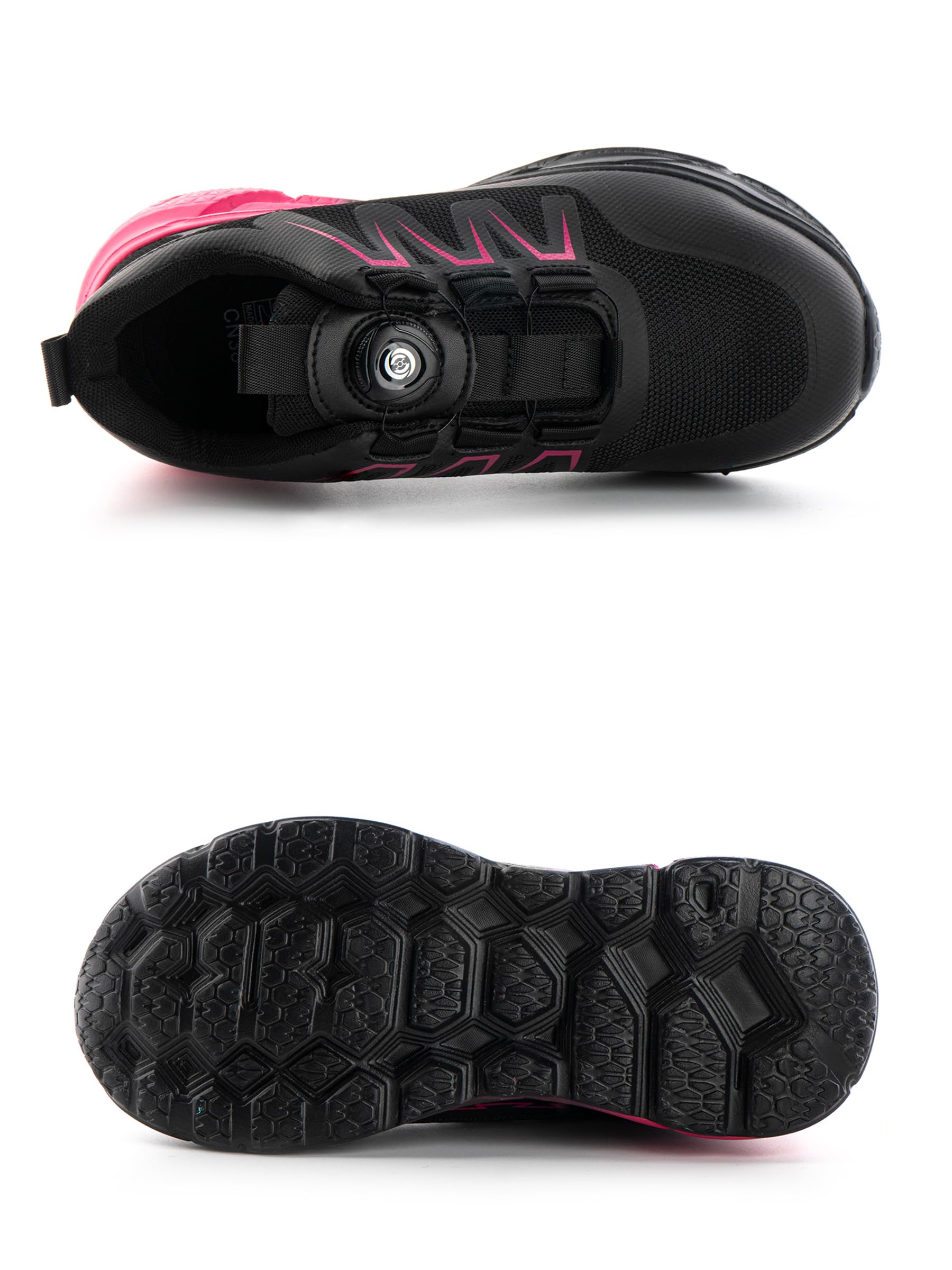Sicherheitsschuhe Damen Leicht Arbeitsschuhe mit Stahlkappe Stahlkappenschuhe Arbeitsschutzschuhe Arbeit rutschfest Atmungsaktiv Rosa K06 Gr.42
