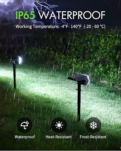 Miniatura 3 de oditton Foco solar, luz solar, luz solar de pared, luz solar de cubierta, luz solar de jardín, IP65 impermeable, 4 modos brillantes, al aire libre