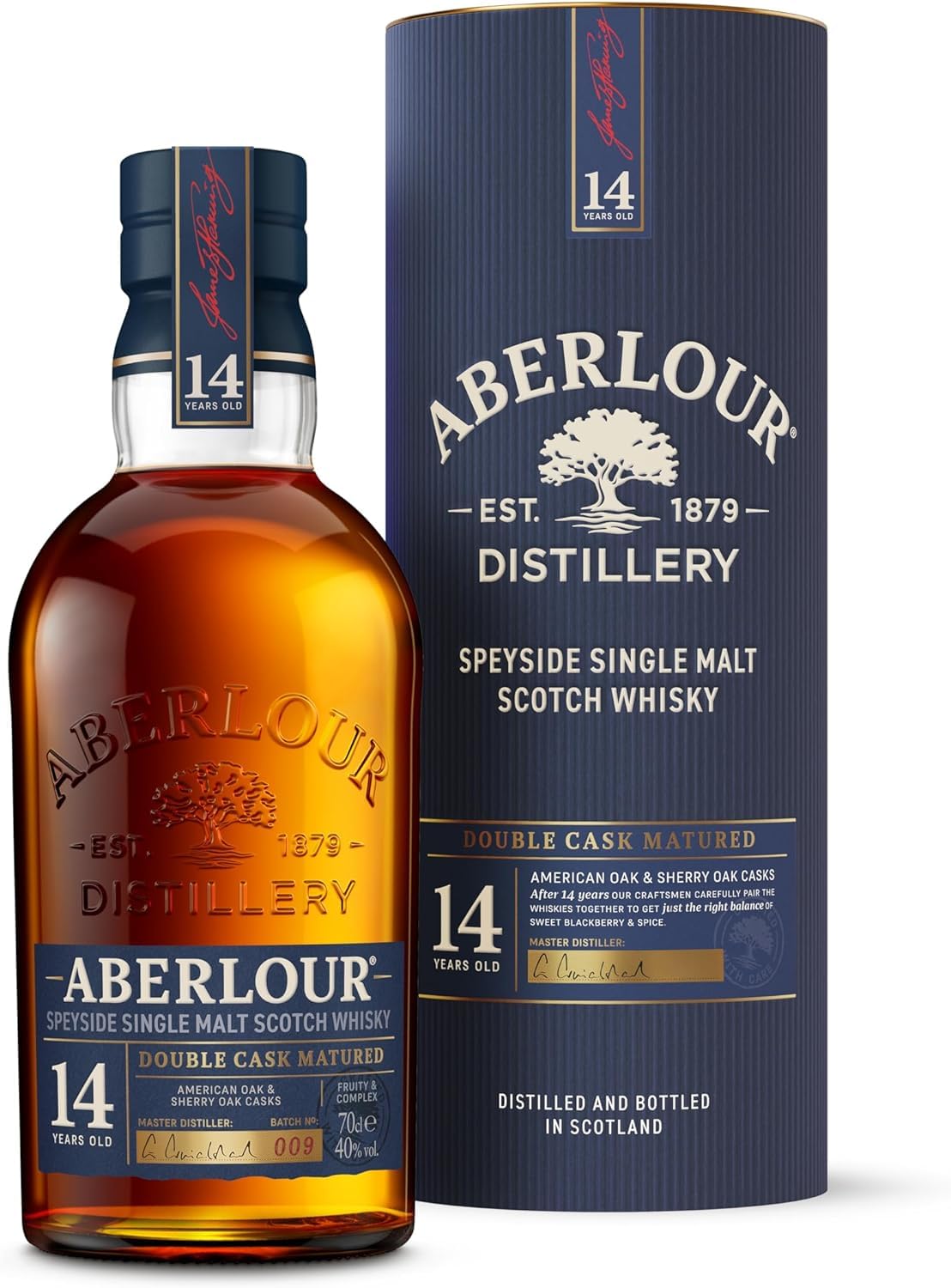 Aberlour 14 Year Old Single Malt Scotch Whisky, with (70cl)