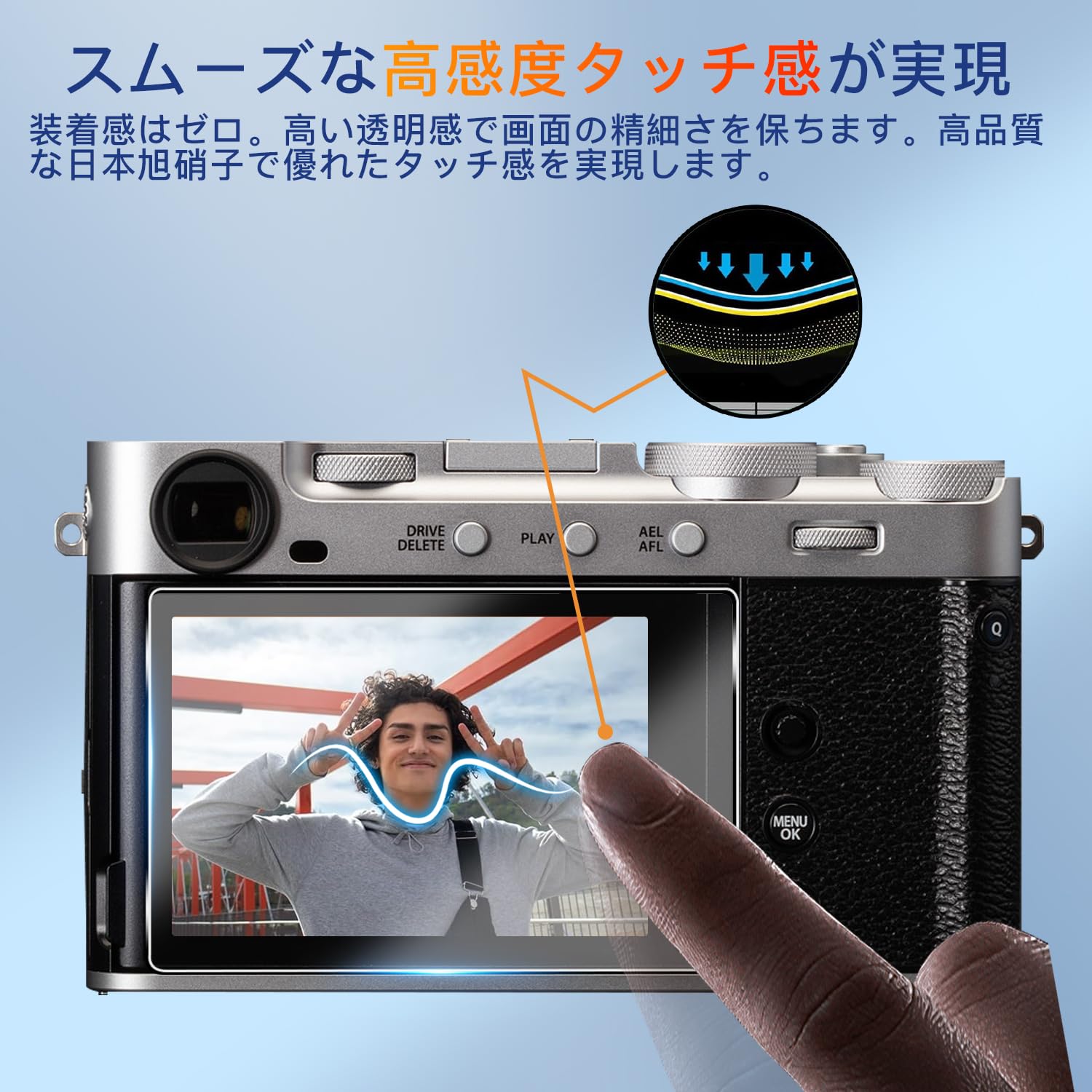 Amazon | 用 FUJIFILM 富士フイルム X-E5 保護フィルム ガラスフィルム