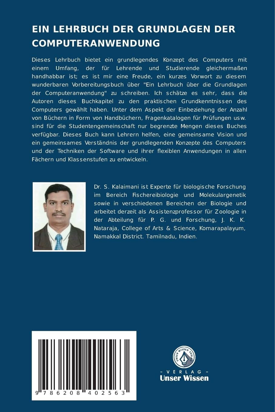 EIN LEHRBUCH DER GRUNDLAGEN DER COMPUTERANWENDUNG: Ein überarbeiteter Lehrplan auf der Grundlage der Periyar-Universität