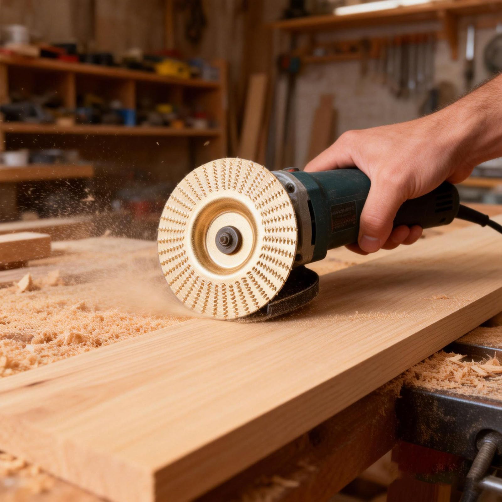 1 x Bohrung 16 22 mm Holzschleifscheibe Raspelscheibe 76x10mm Holz Hufbearbeitung für mini akku Winkelschleifer 100/22mm Hartmetall Holzarbeitungswerkzeug zum Formen, Schleifen und Schneiden