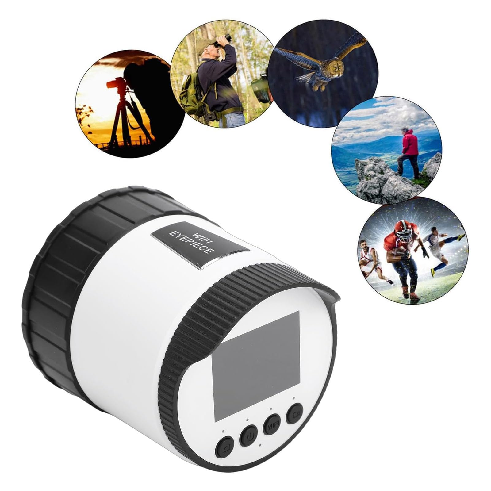 Generic Fotocamera Oculare Digitale Video HD 2K con Schermo per la Fotografia Al Microscopio del Telescopio, Adatta Sia Ai Principianti Che Ai Professionisti
