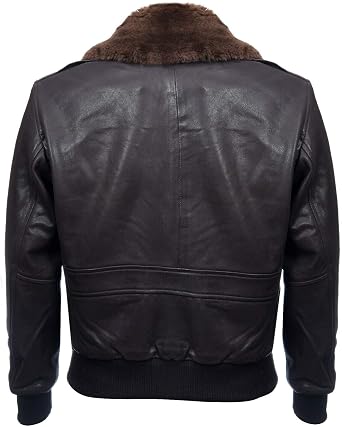Men's Air Force A2 USAF Pilot Aviator Real Leather Flight Bomber Jacket