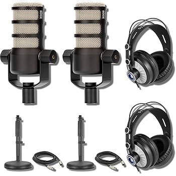 RODE PodMic + DM1 Dynamiteセット Amazon.com: Rode PodMic Dynamic Podcasting Microphones (Pair