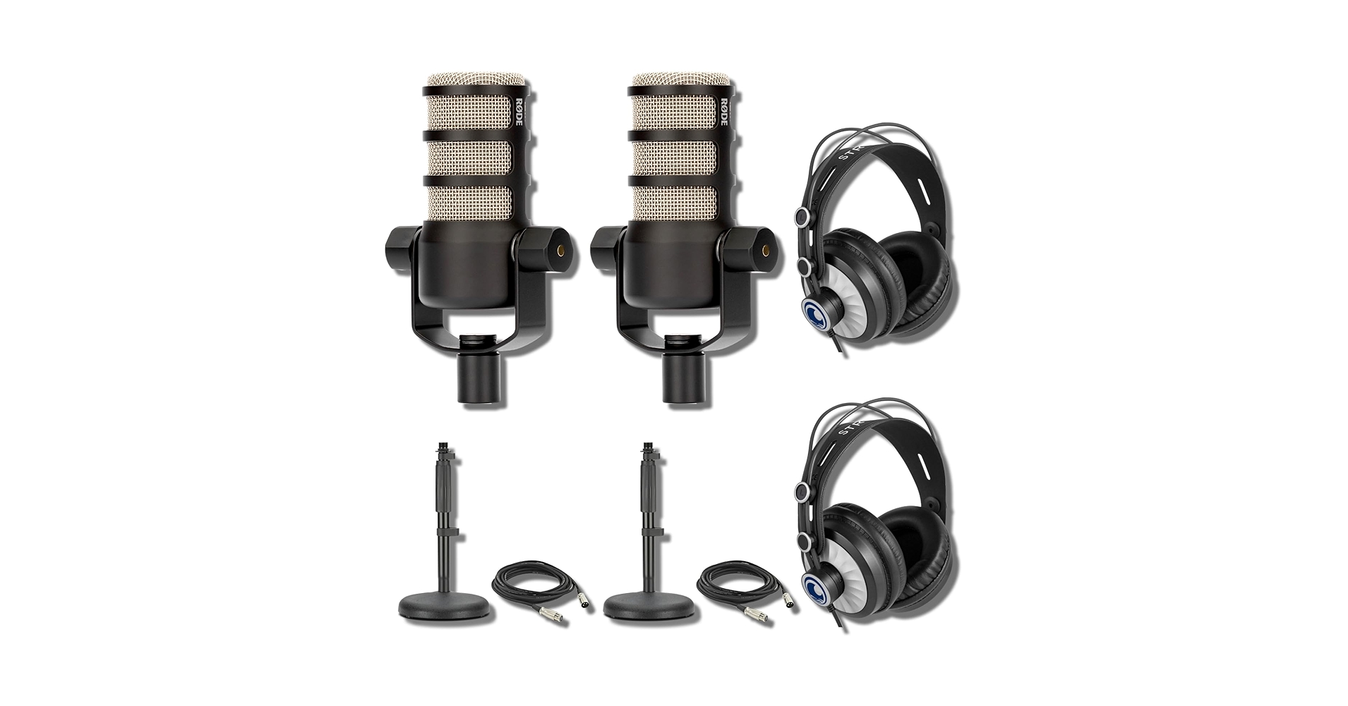 Amazon.com: Rode PodMic Dynamic Podcasting Microphones (Pair