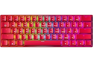 Glowing Red Mechanical Gaming Keyboard for Enhanced Gaming