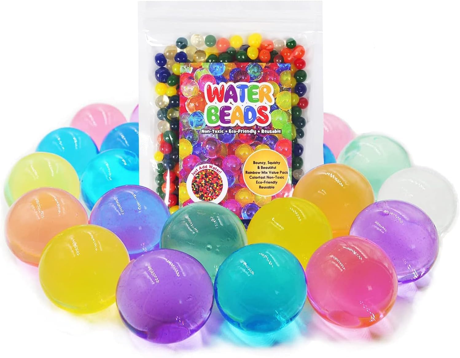 KVONT 800Pcs Large Water Gel Beads NonToxic,Jumbo Water
