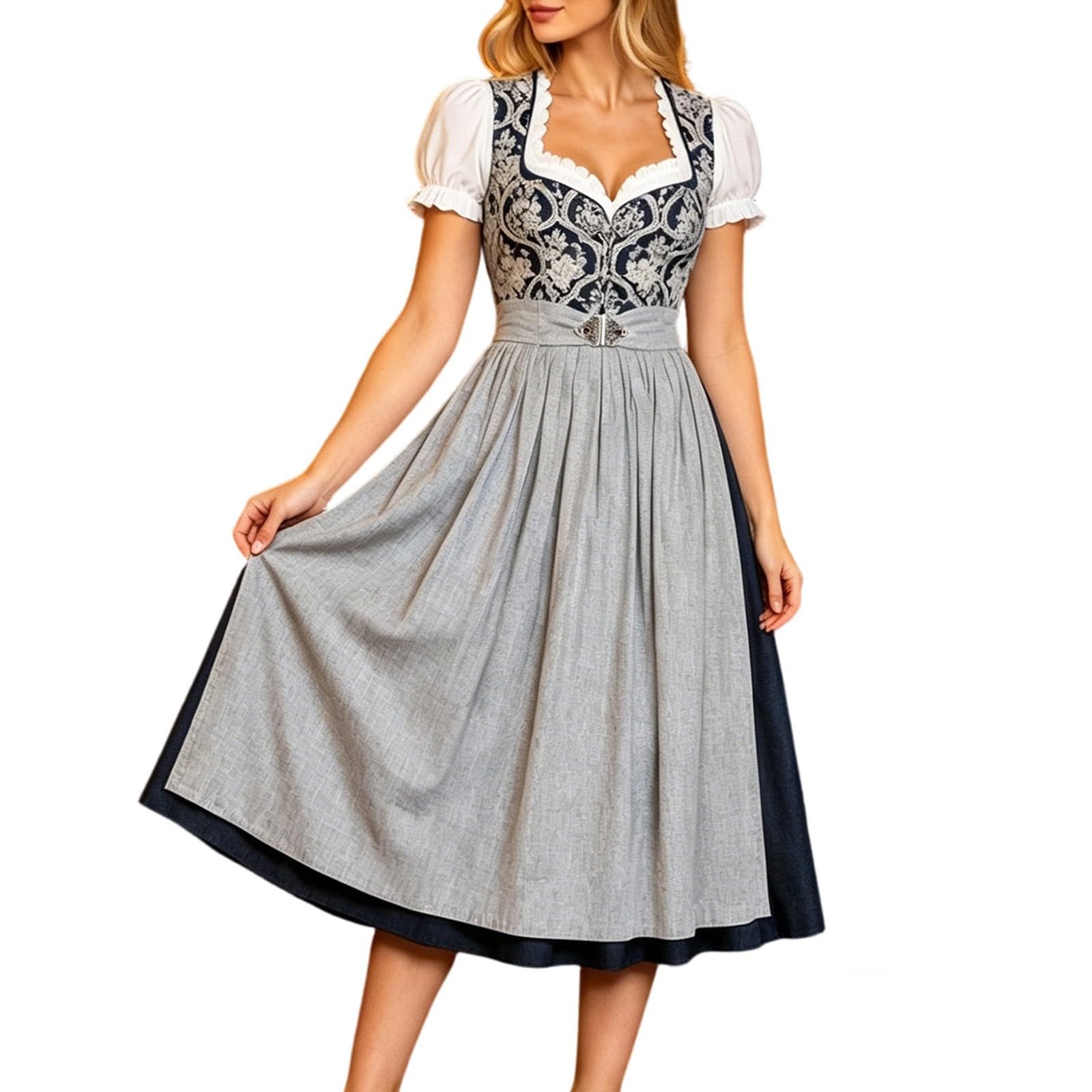 Dirndl Für Damen Samt Dirnsl Lang Dirdl Midi Trachtenrock Kaufen Generisch Schürze Dirndlschürze Dirndlkleid Kostüm Trachtenkleid 'Dirndl Gr 50 Oktoberfest Outfit Große Größen