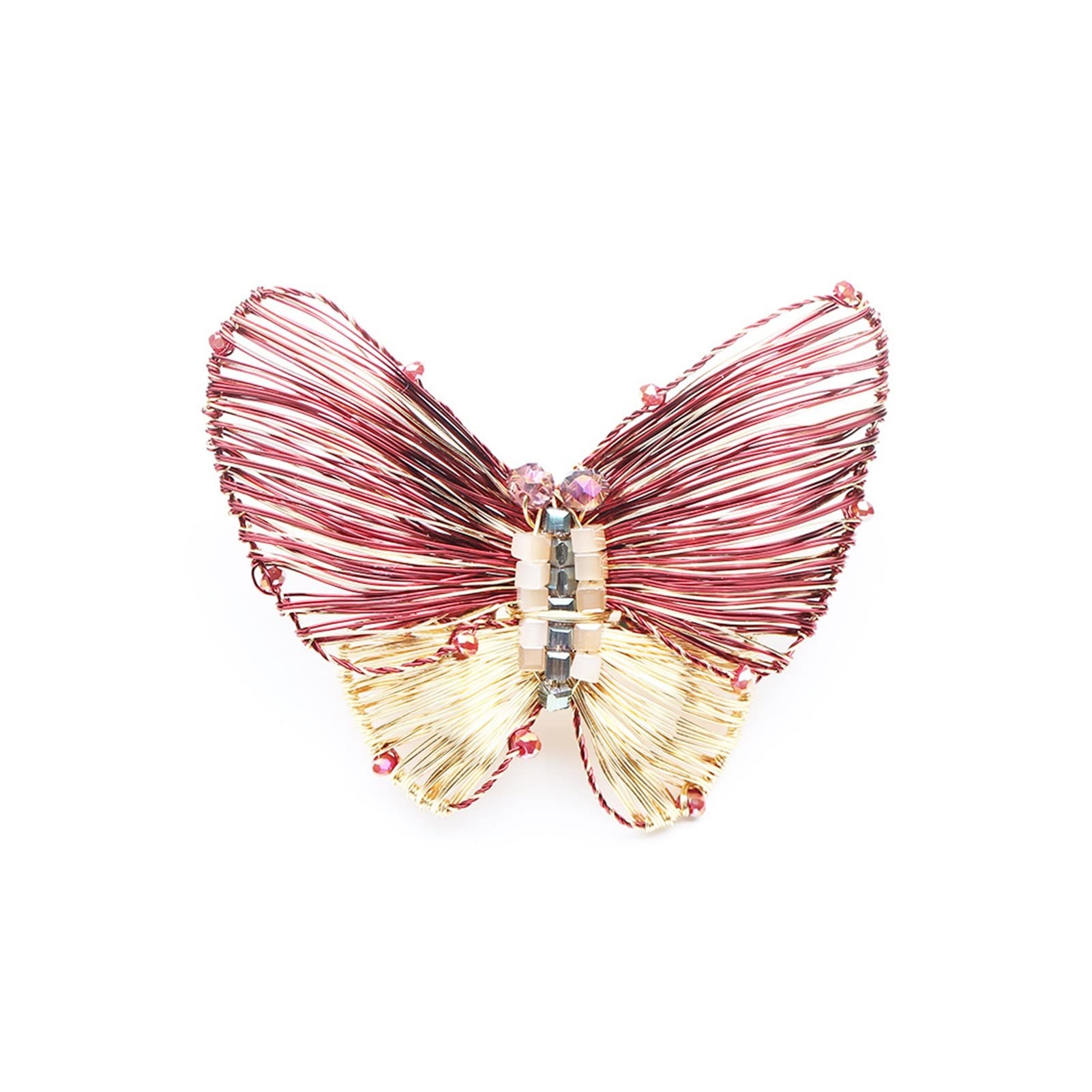 Kupfer Broschen Handgemachte Schmetterling Broschen Pullover Revers Pins Für Frauen Mädchen Zarte Temperament Schmuck