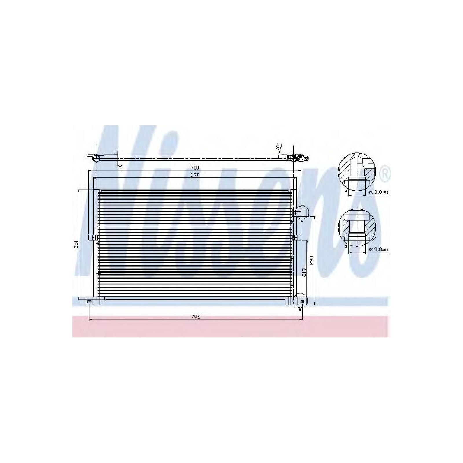 NISSENS 94586 CONDENSER AIR CONDITIONING MAN
