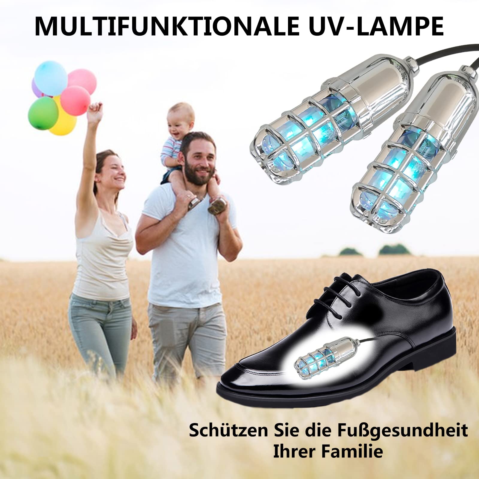 Sèche-chaussures ultraviolet - Chauffe-pieds électrique - Chauffe-chaussures - Chauffe-chaussures - Séchoir à bottes - Séchoir à gants - Avec souffleur thermique - Design pliable - Séchage rapide -