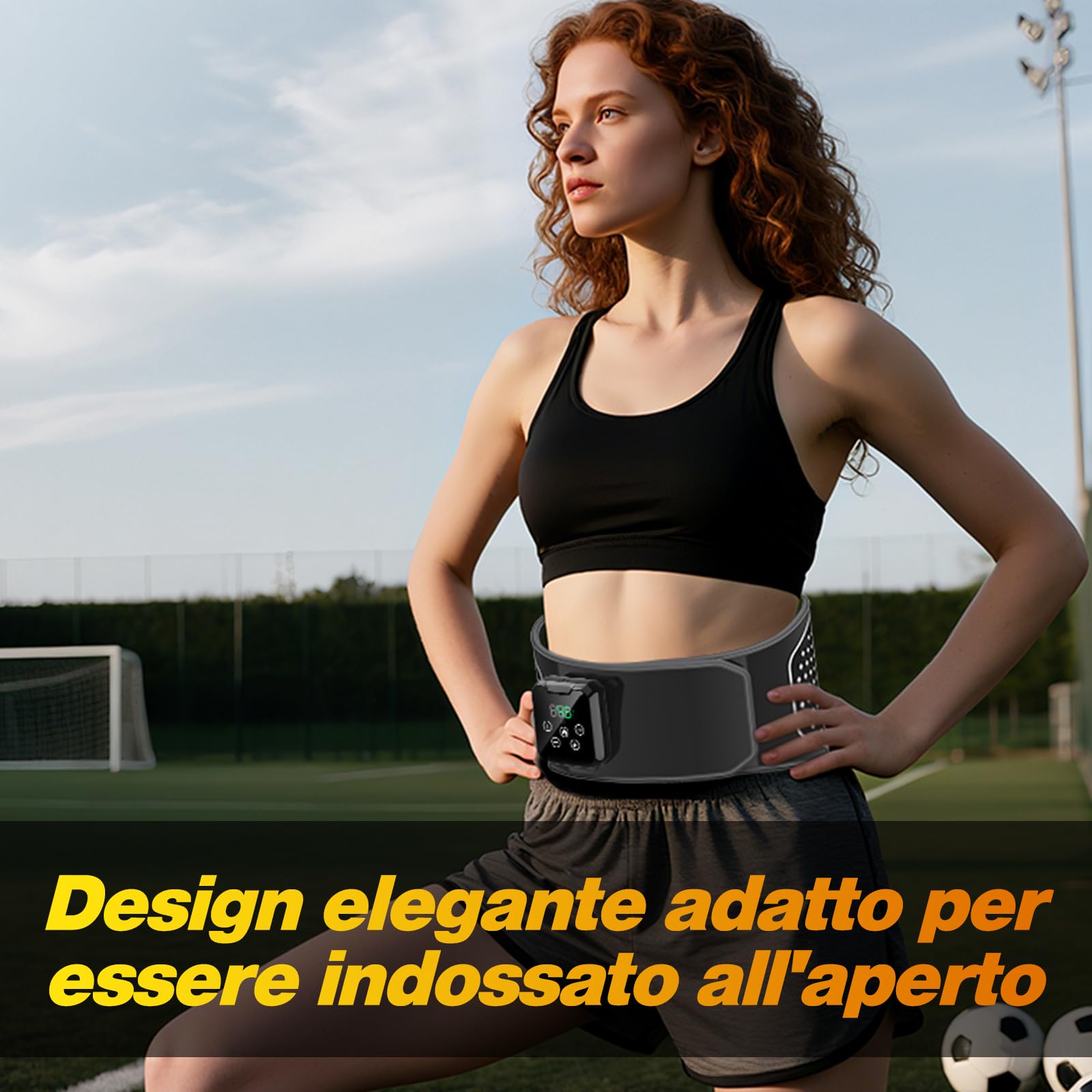 Cintura Massaggiante Lombare Senza Fili con Calore – Cuscino Termico Elettrico con 3 Modalità di Massaggio ad Aria e 4 Livelli Temperatura per Alleviare il Mal di Schiena e la Sciatica
