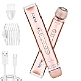 Bikini Trimmer for Women, SKYUV 2 in 1 Electric Razors Bikini Shaver, IPX7 Waterproof & Easy Cleaning, Ceramic Blade, USB Recharge, Cordless Body Hair Trimmer, Facial & Pubic Hair Removal