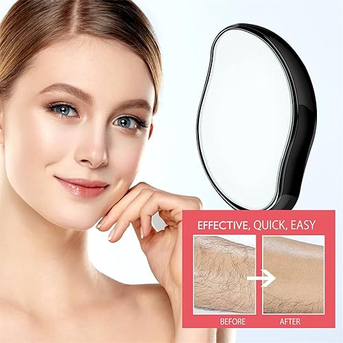 Miniatura 8 de Asokeyer 2 borradores de pelo de cristal para mujeres y hombres, 2023 nuevo borrador mágico de cabello, depiladora suave portátil, herramienta