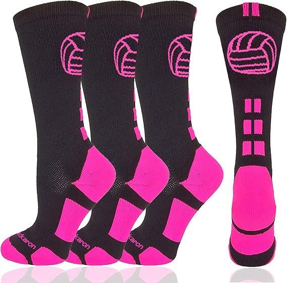 Londkaron Volleyball Socks with Volleyball Logo, Soft Mid