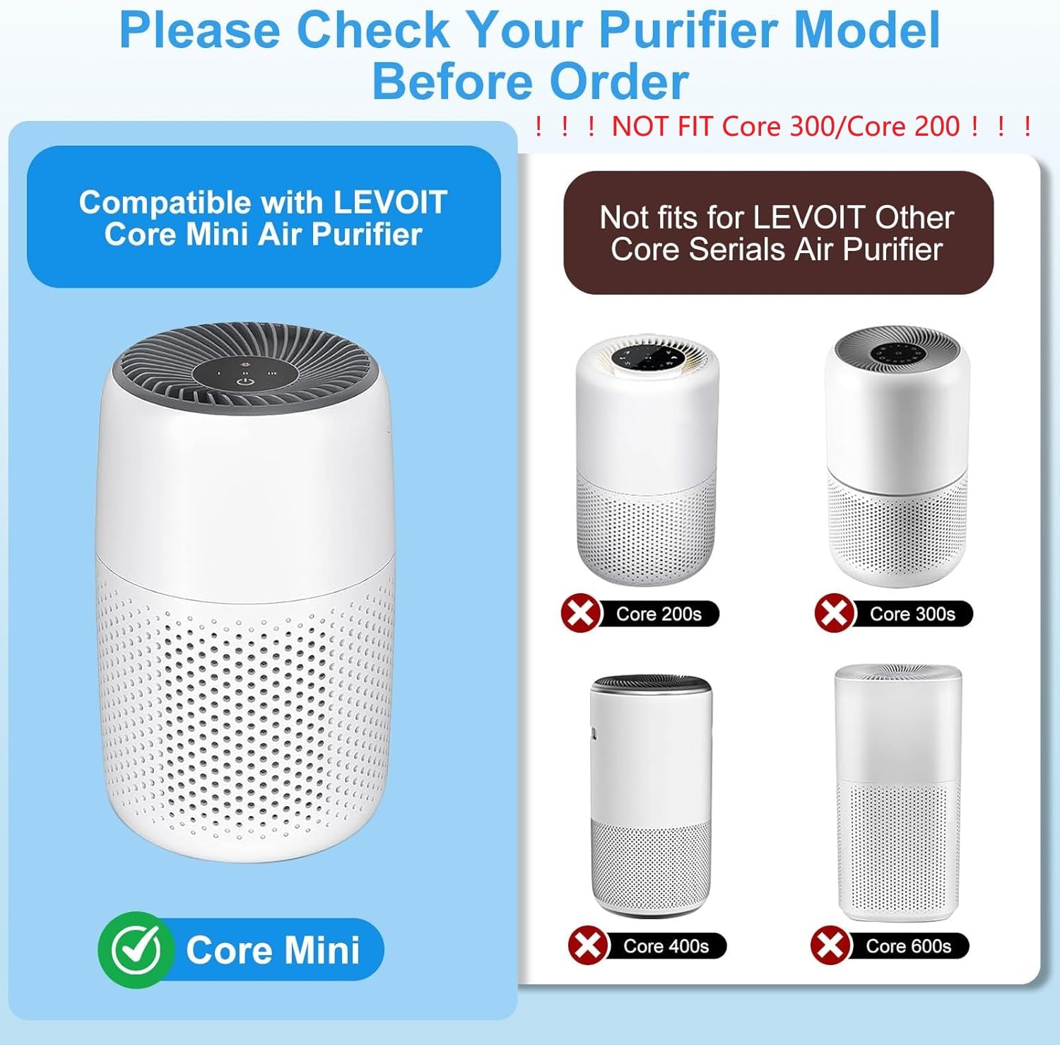 Amazon.co.jp: LEVOIT空気清浄機用Core Mini交換用フィルター 6個