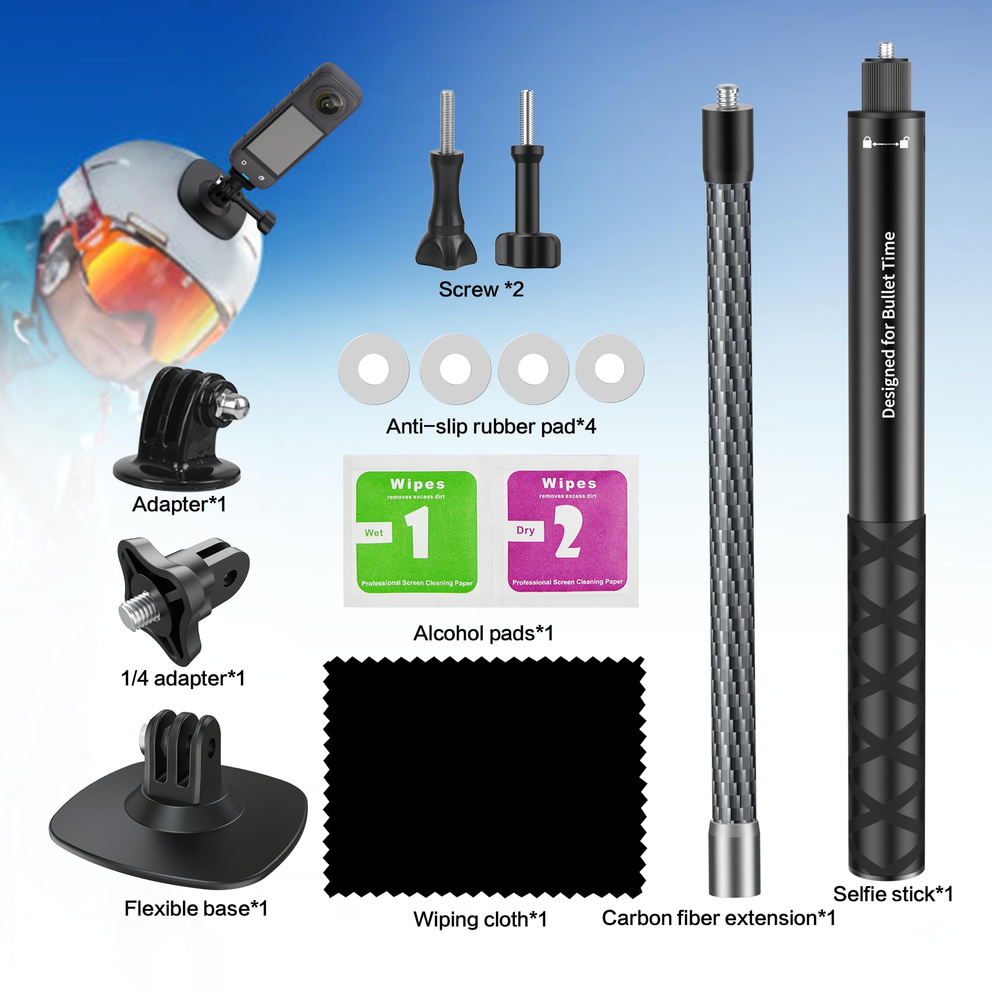 HOT Gopro Max 360 Camera Invisible Stick Gopro Max 360