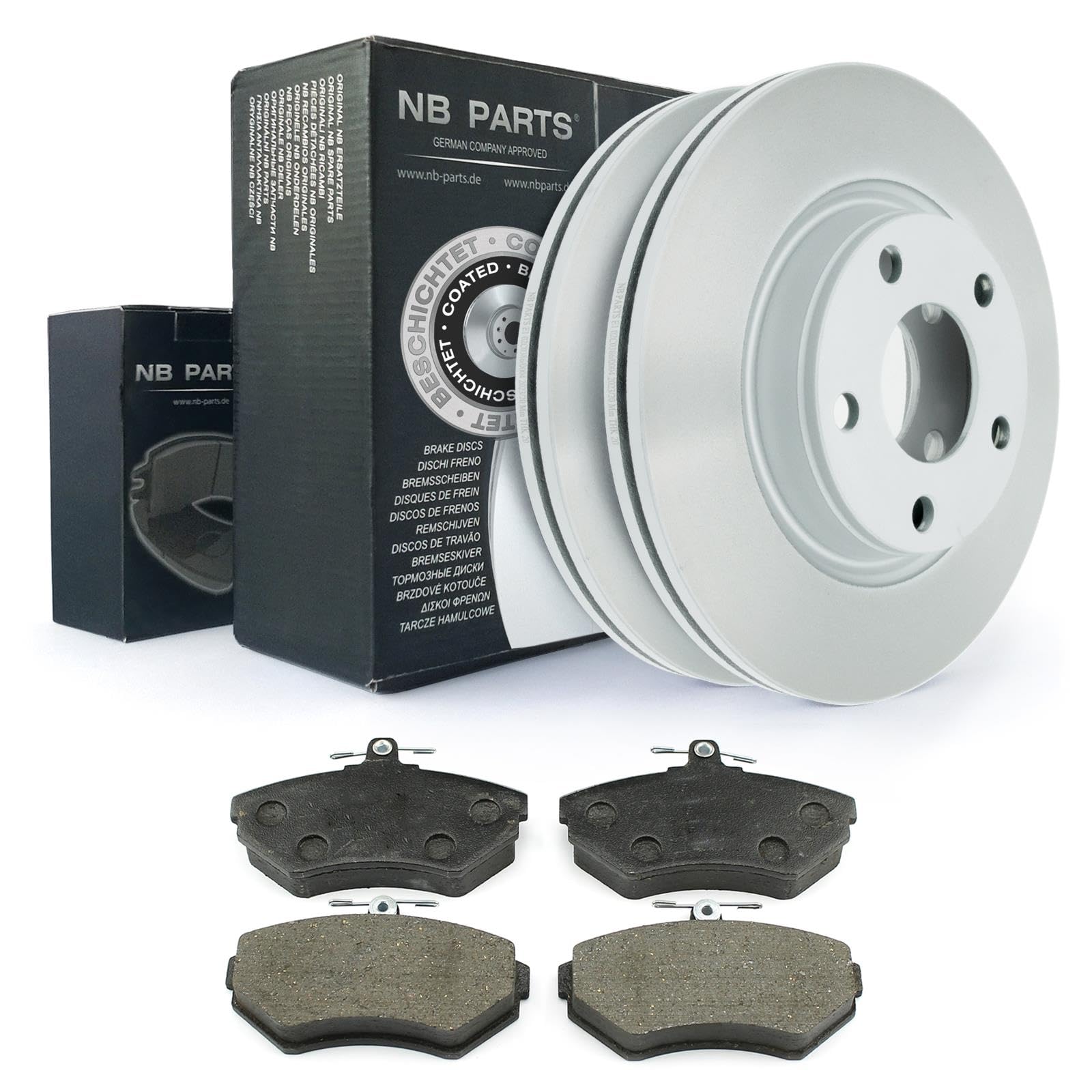 NB PARTS Bremsscheiben Bremsbeläge vorne 280mm belüftet passend für VW Passat 3B2 3B5 Audi A4 B5