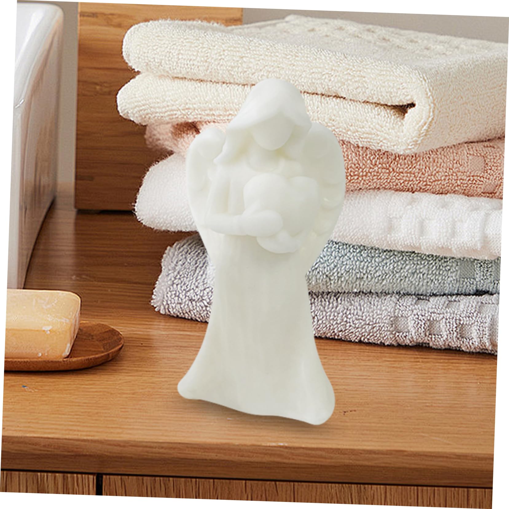 Sewroro 3piezas Molde Para Velas Forma De Ángel Moldes Aromáticos Para Velas Perfumadas y Decorativas Para Manualidades y Artesanales
