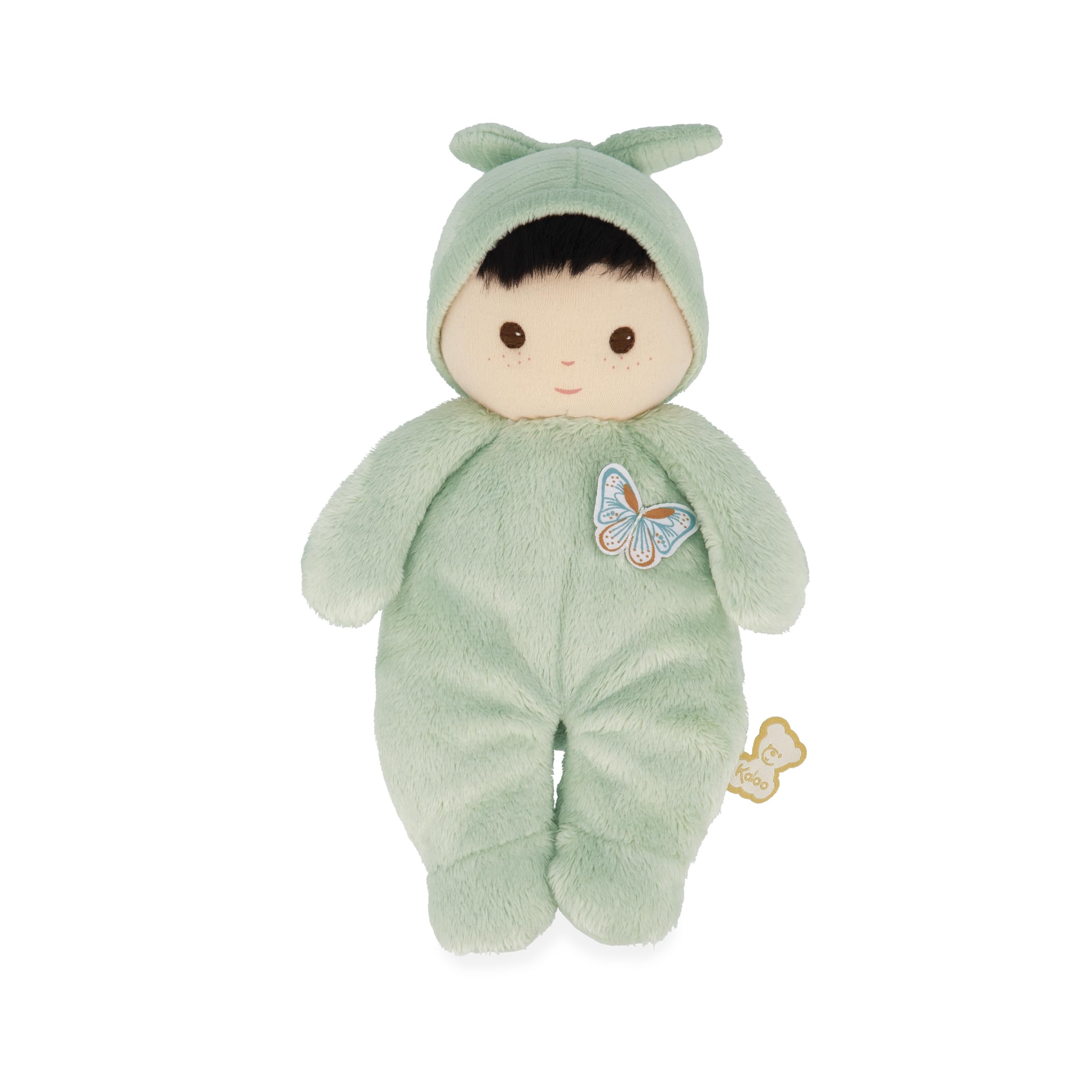 Kaloo - Very Soft and Fluffy Baby Doll - Soft and Tender Body - Cloth Doll - Green Color - 24cm - Washable - From birth - K222003