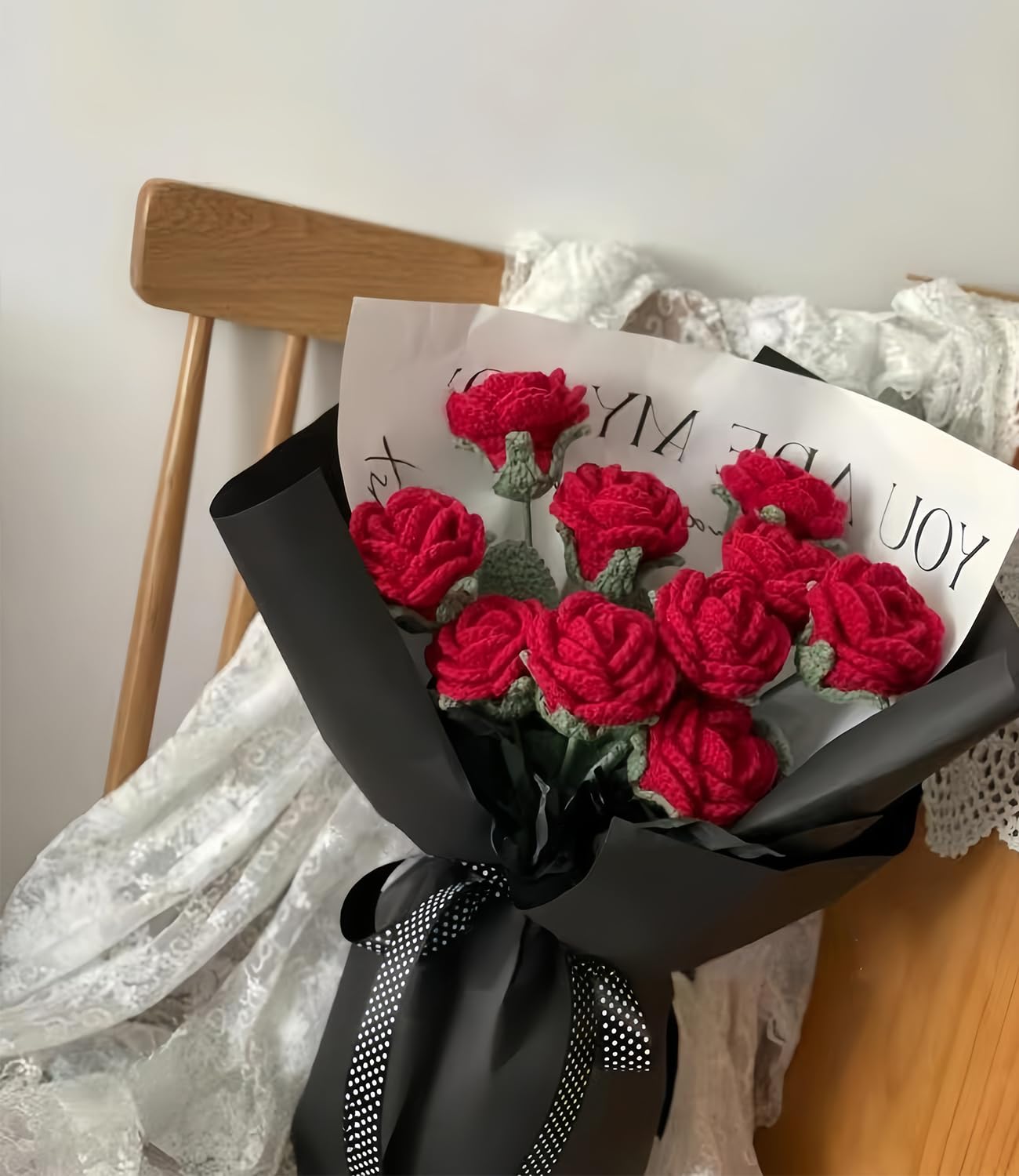 Amazon.com: YOFANUP Crochet Flowers, DIY Crochet Roses Bouquet