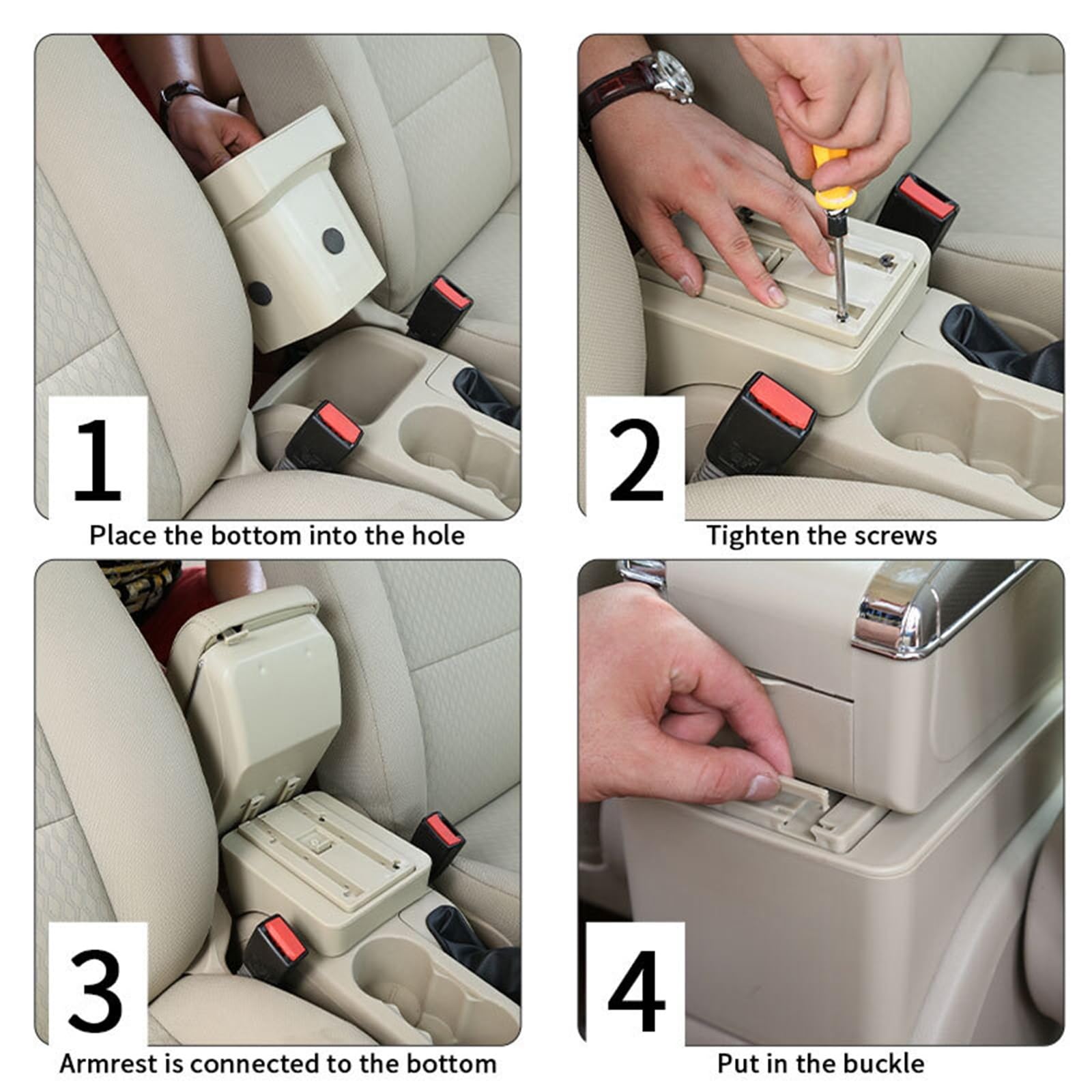 Armsteun Richter Bush Pasuje do SEAT IBIZA Modyfikacja podłokietnika samochodowego Wielofunkcyjny dwuwarstwowy schowek z ładowaniem USB Akcesoria samochodowe(B1 Black red 3 USB)