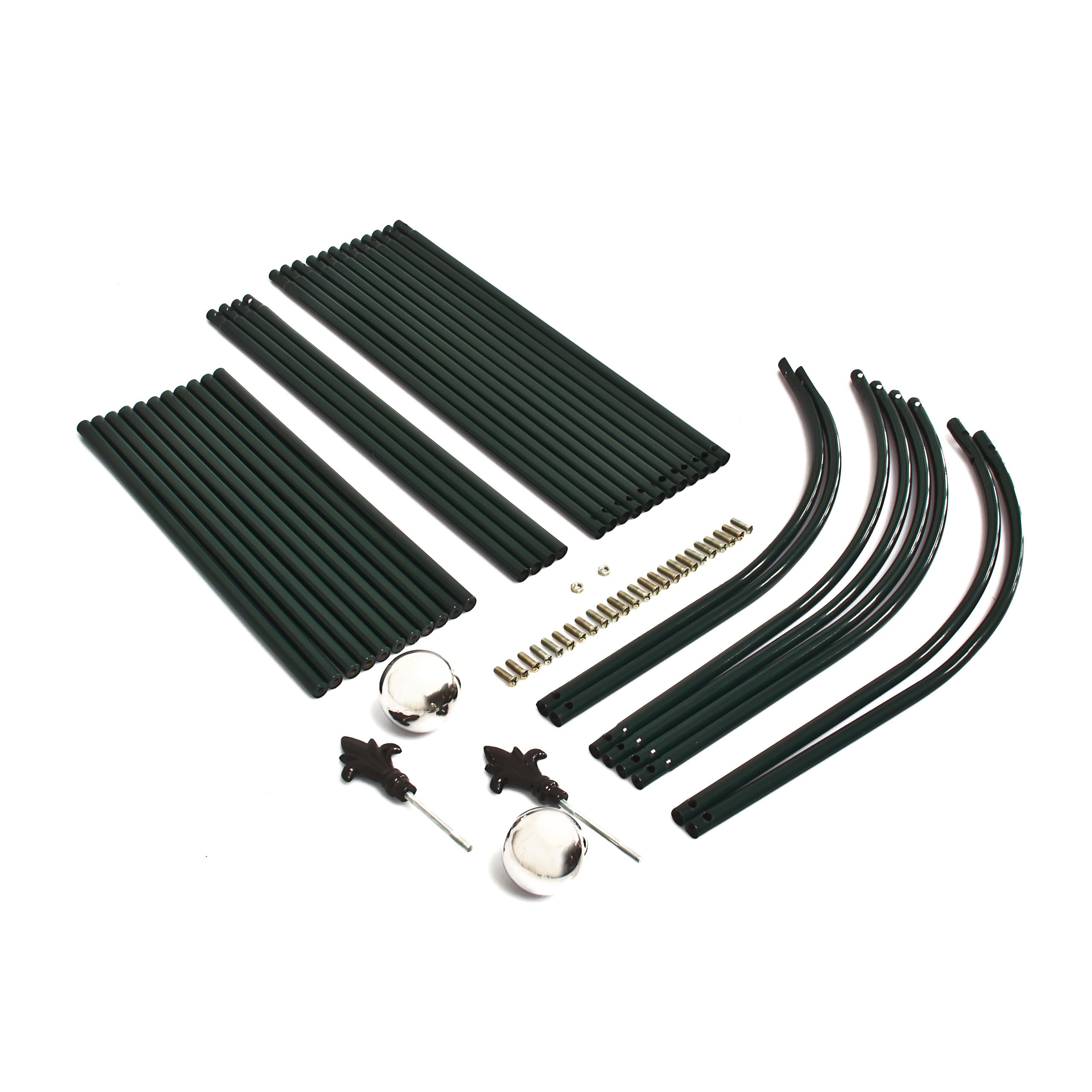 Arco Per Rose Rampicanti Relaxdays - 240x140x38 Cm, Verde Scuro, Design Romantico - Foto 6